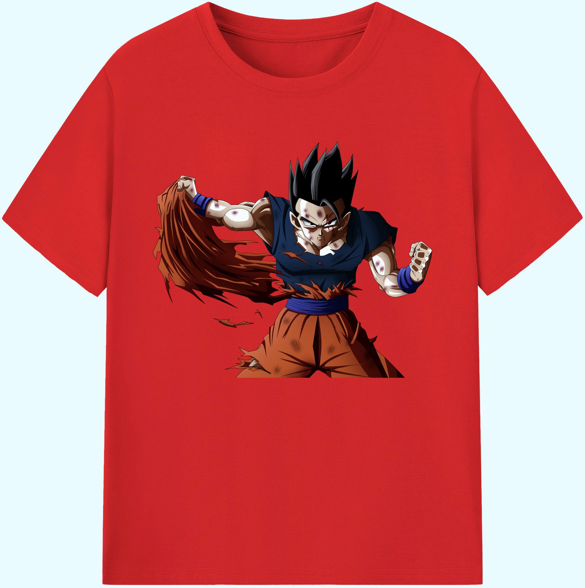 （画像用） ドラゴンボール ベジータ四世（Bejīta Yonsei）DRAGON BALL Vegeta IV 綿100％ メンズ半袖Tシャツ｜肌触りやわらか＆通気性