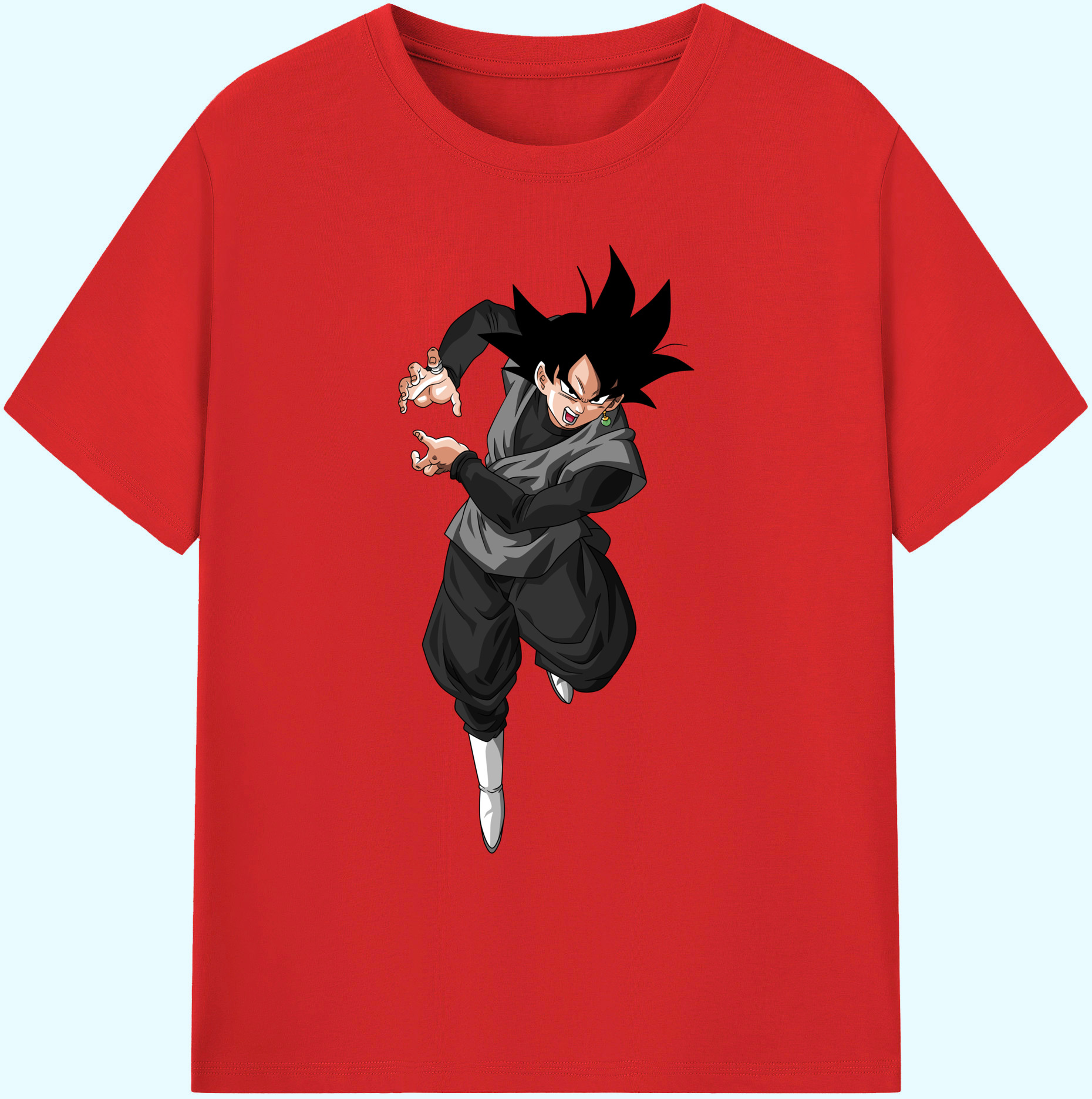 （画像用） ドラゴンボール ベジータ四世（Bejīta Yonsei）DRAGON BALL Vegeta IV 綿100％ メンズ半袖Tシャツ｜肌触りやわらか＆通気性