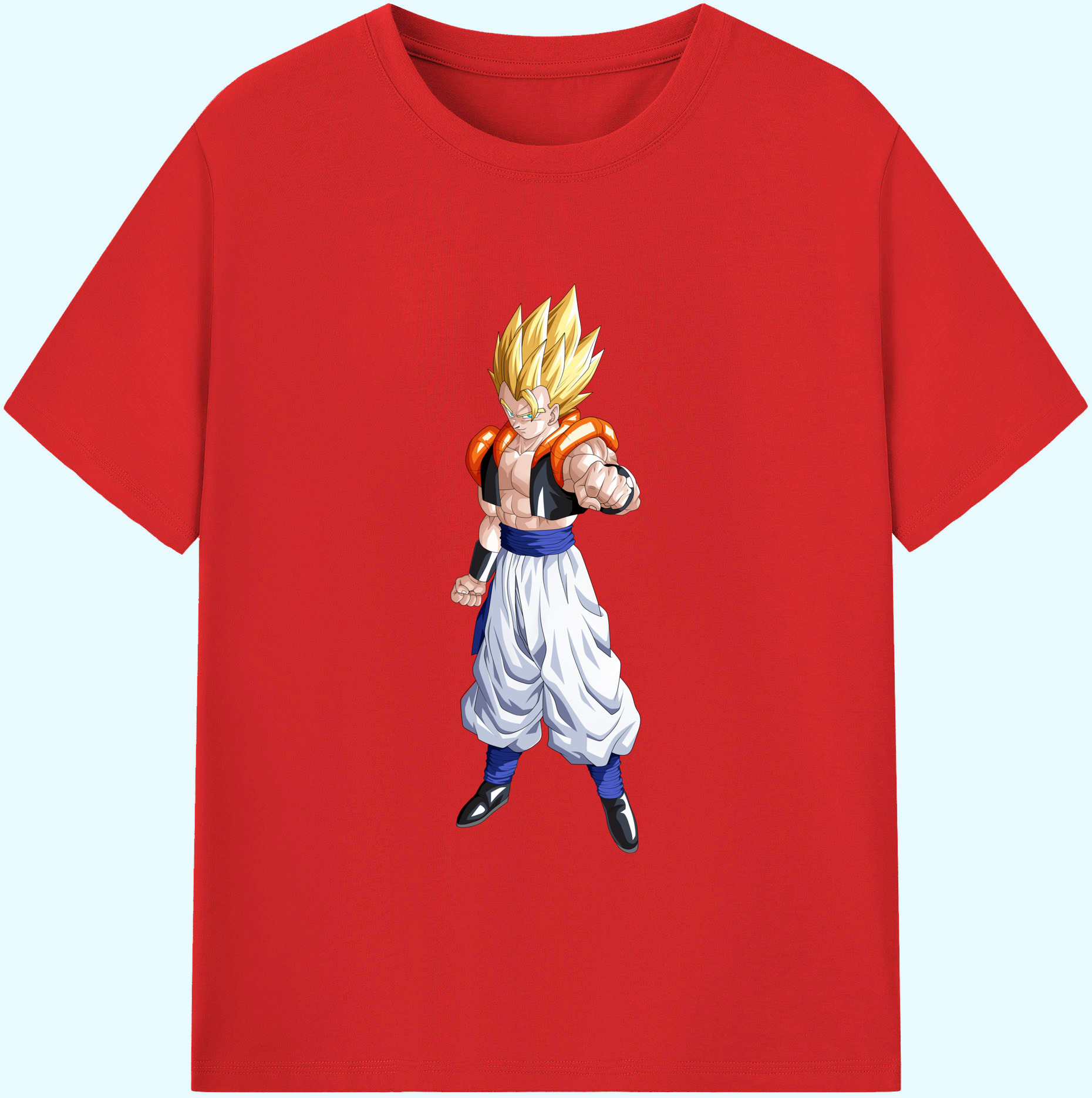 （画像用） ドラゴンボール ベジータ四世（Bejīta Yonsei）DRAGON BALL Vegeta IV 綿100％ メンズ半袖Tシャツ｜肌触りやわらか＆通気性