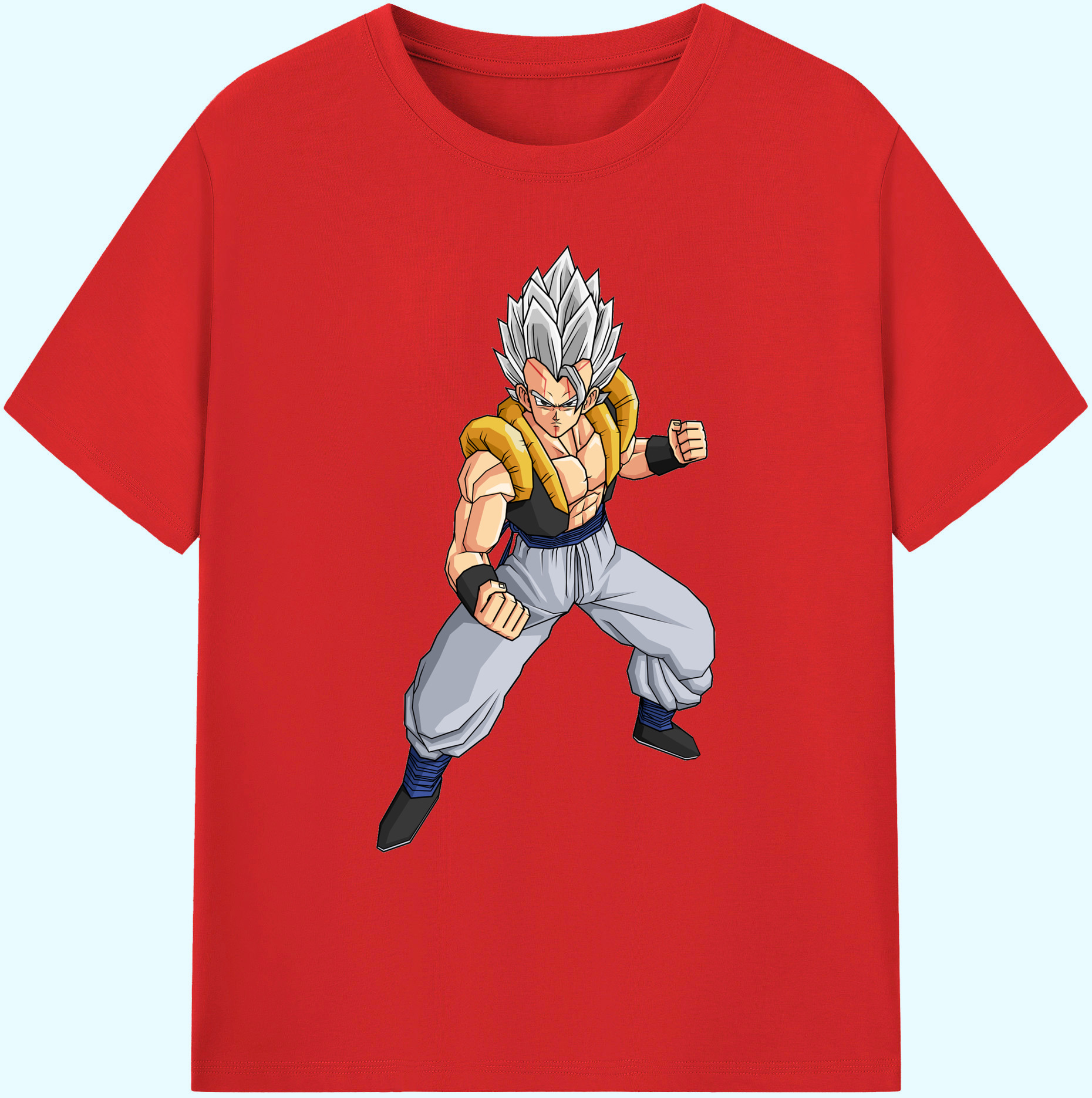 （画像用） ドラゴンボール ベジータ四世（Bejīta Yonsei）DRAGON BALL Vegeta IV 綿100％ メンズ半袖Tシャツ｜肌触りやわらか＆通気性