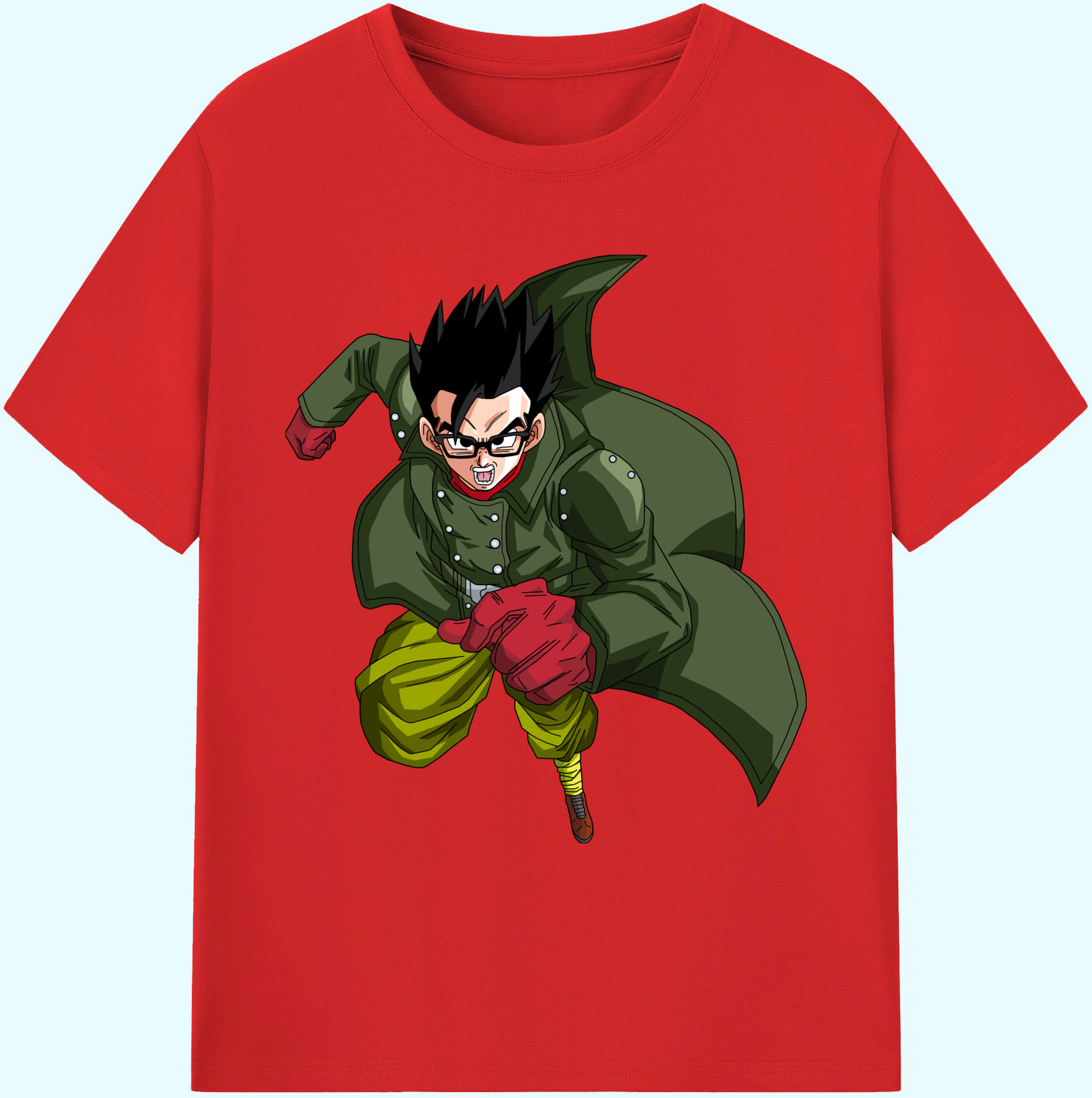 （画像用） ドラゴンボール 孫 悟飯（そんごはん）DRAGON BALL Son Gohan 綿100％ メンズ半袖Tシャツ｜肌触りやわらか＆通気性