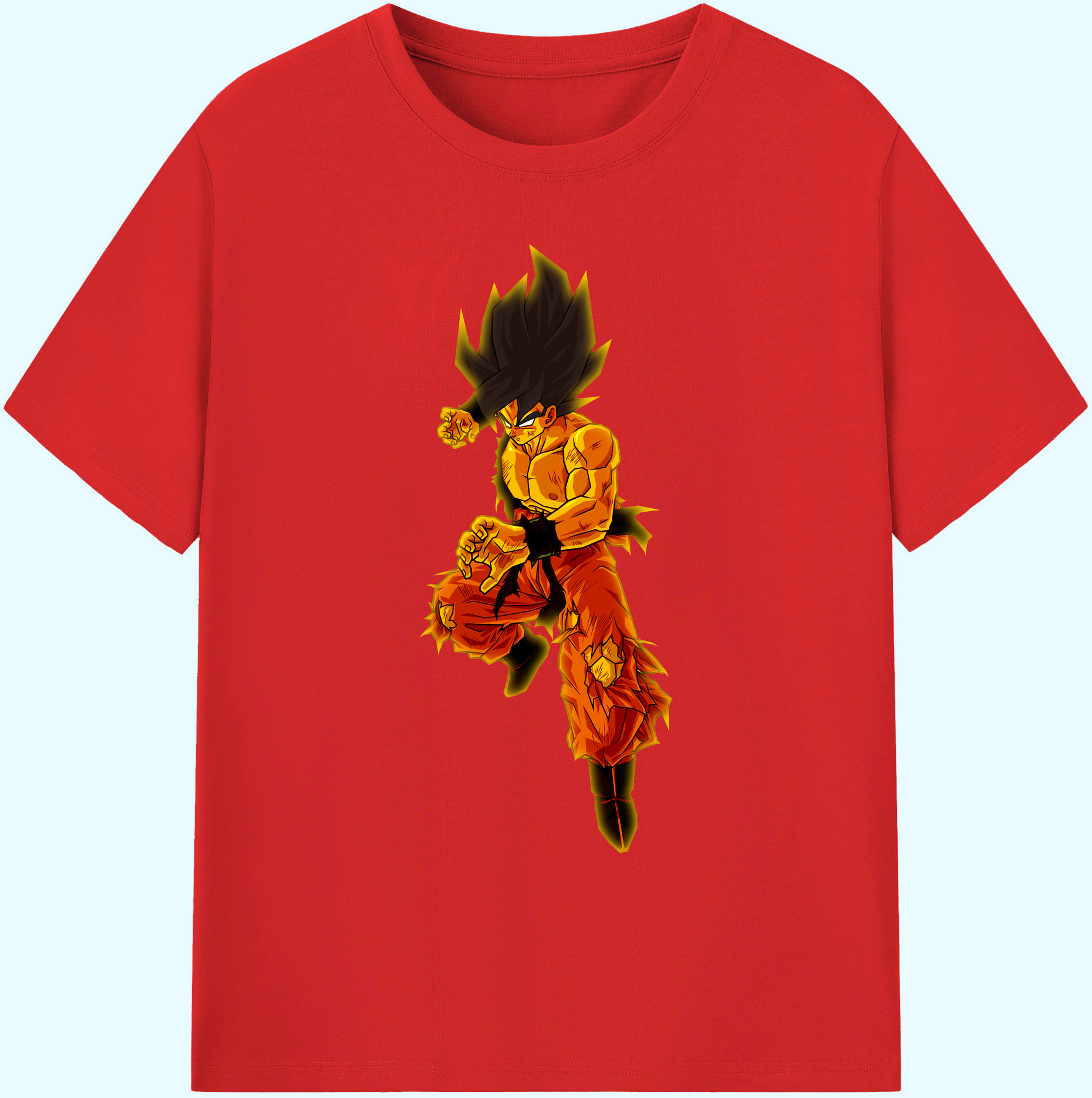 （画像用） ドラゴンボール 孫 悟飯（そんごはん）DRAGON BALL Son Gohan 綿100％ メンズ半袖Tシャツ｜肌触りやわらか＆通気性
