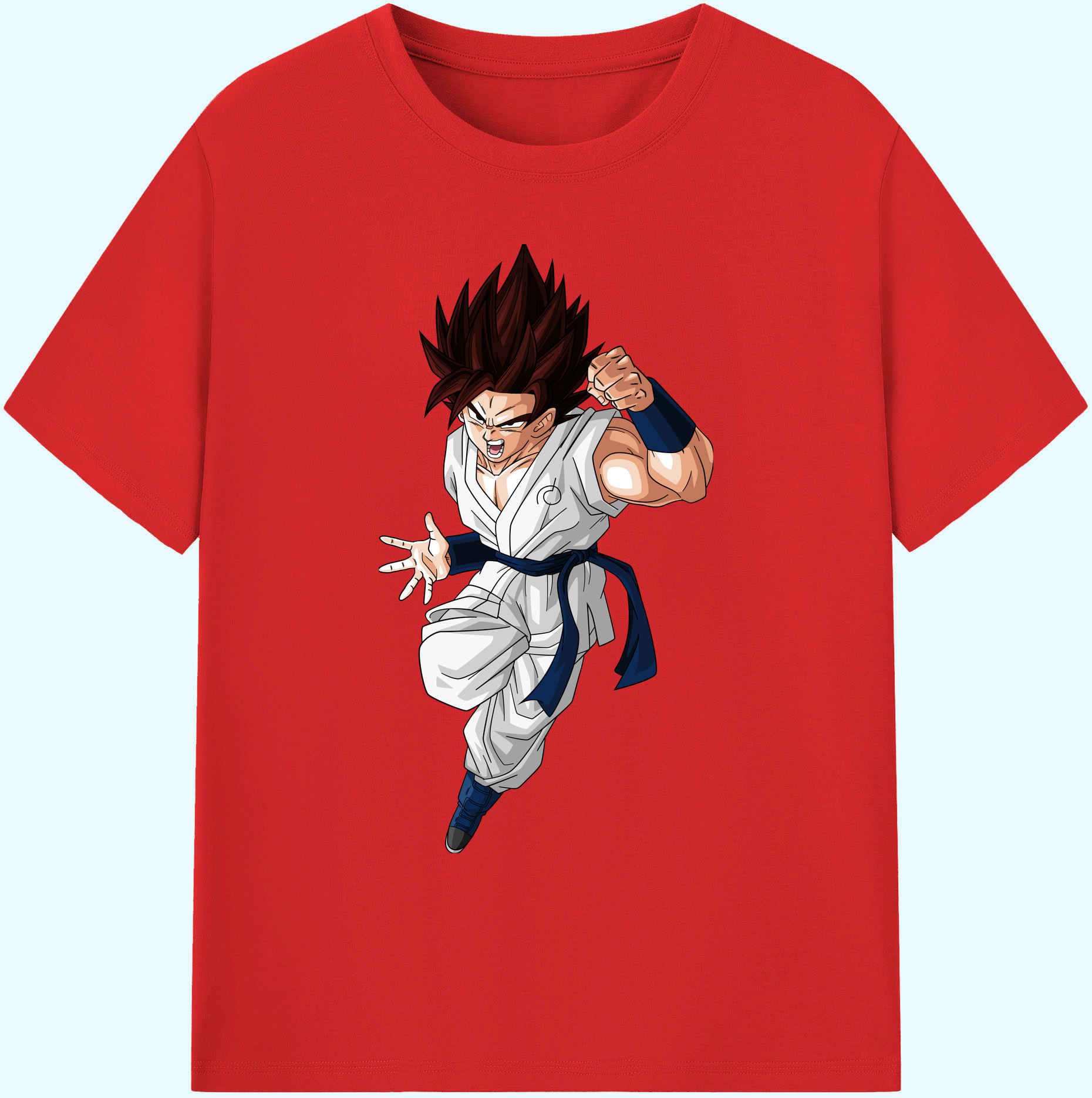 （画像用） ドラゴンボール 孫 悟飯（そんごはん）DRAGON BALL Son Gohan 綿100％ メンズ半袖Tシャツ｜肌触りやわらか＆通気性
