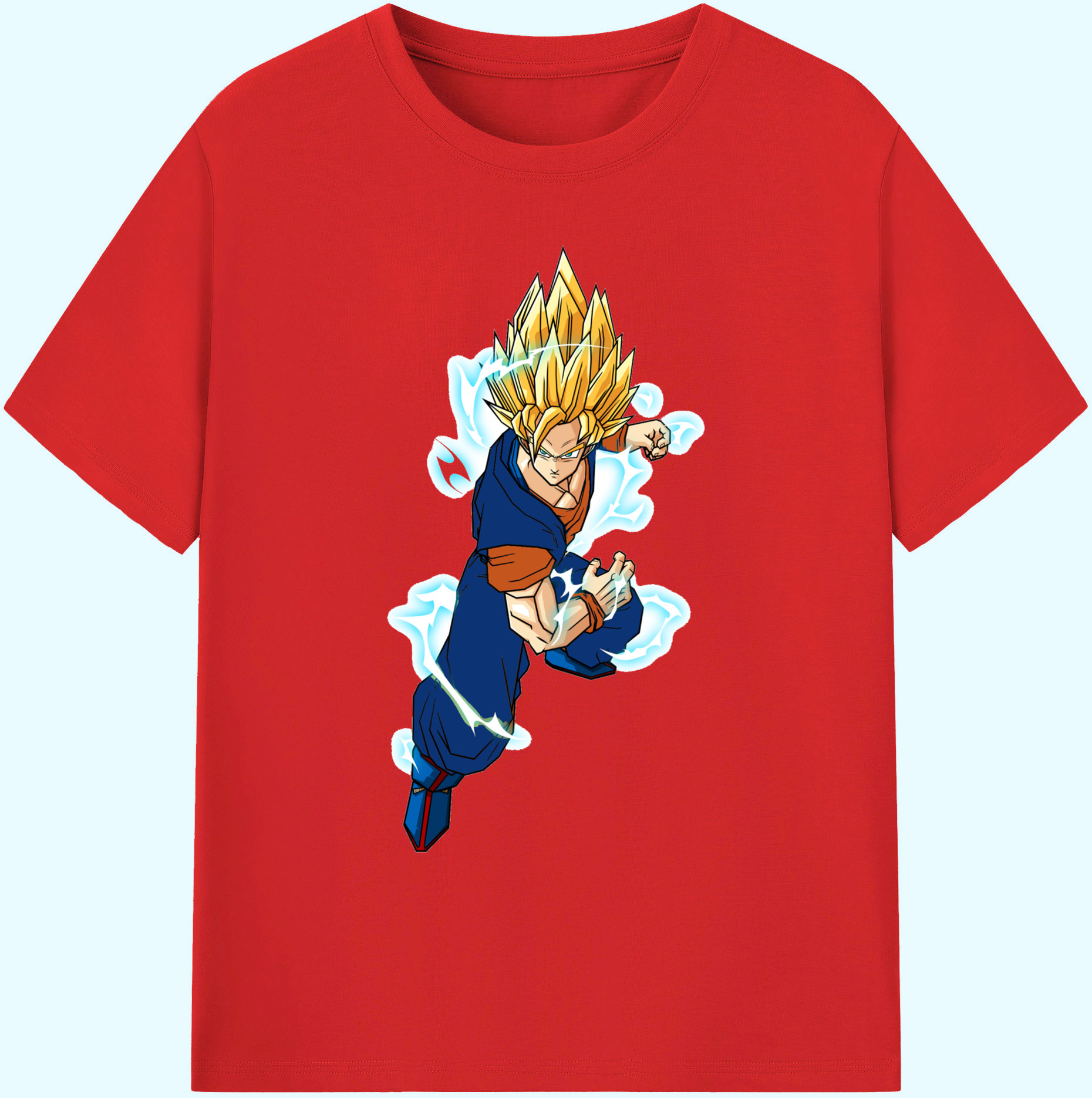 （画像用） ドラゴンボール 孫 悟飯（そんごはん）DRAGON BALL Son Gohan 綿100％ メンズ半袖Tシャツ｜肌触りやわらか＆通気性