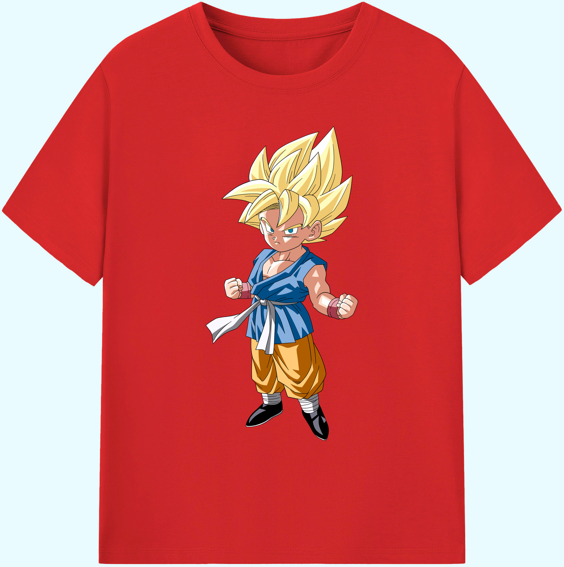 （画像用） ドラゴンボール 孫 悟飯（そんごはん）DRAGON BALL Son Gohan 綿100％ メンズ半袖Tシャツ｜肌触りやわらか＆通気性