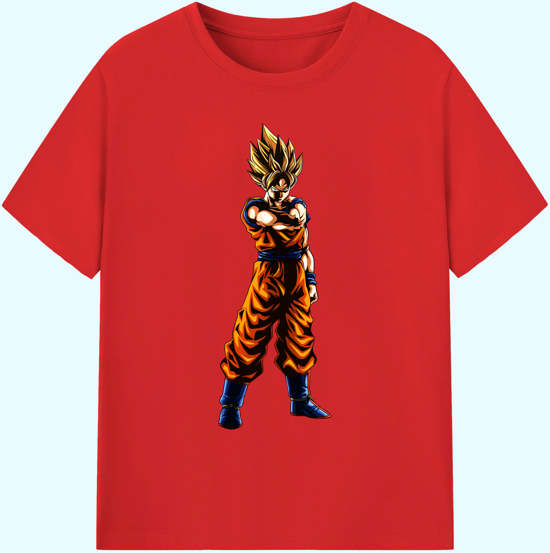 （画像用） ドラゴンボール 孫 悟飯（そんごはん）DRAGON BALL Son Gohan 綿100％ メンズ半袖Tシャツ｜肌触りやわらか＆通気性