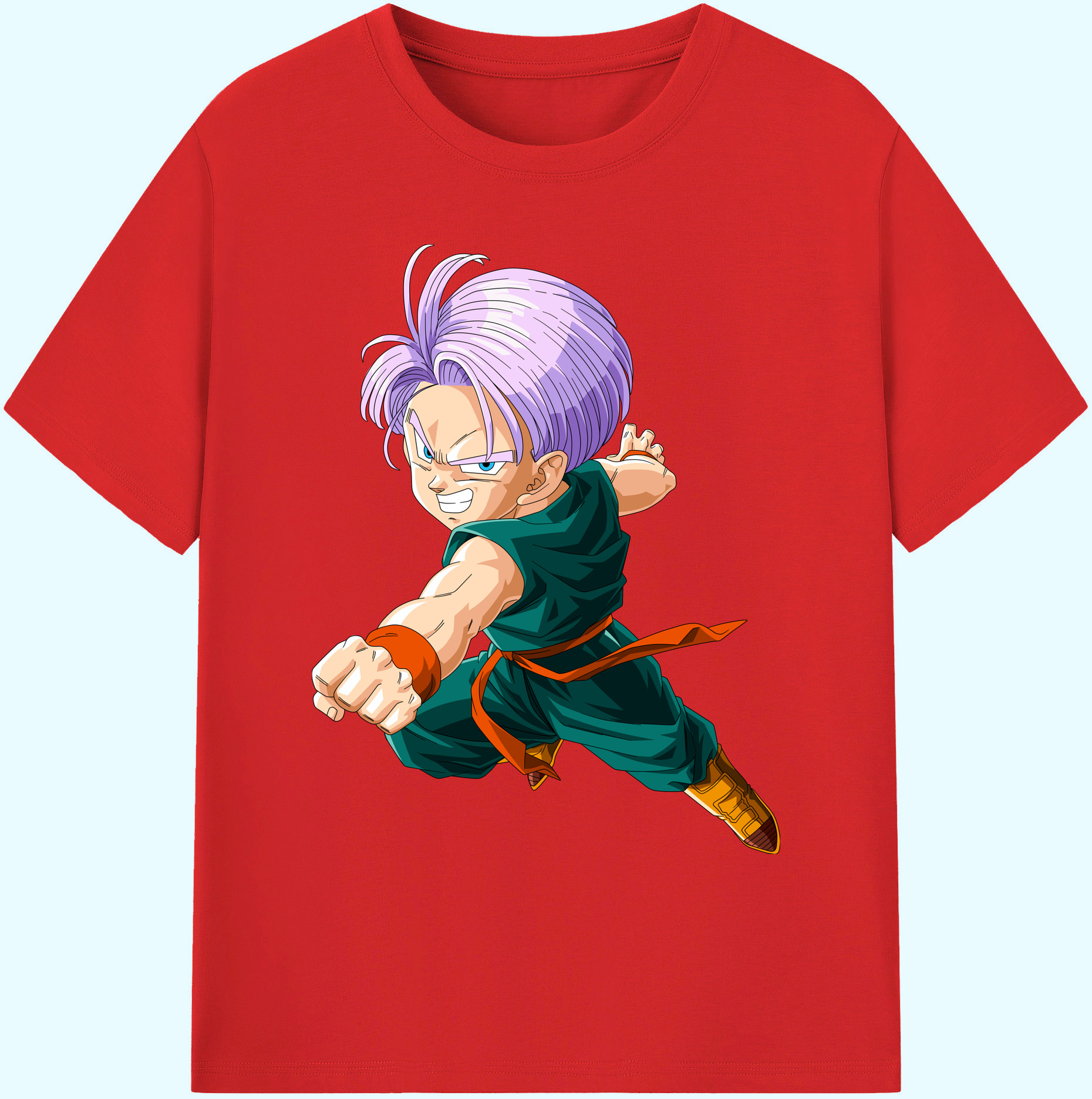 （画像用） ドラゴンボール トランクス（Torankusu）DRAGON BALL Trunks 綿100％ メンズ半袖Tシャツ｜肌触りやわらか＆通気性