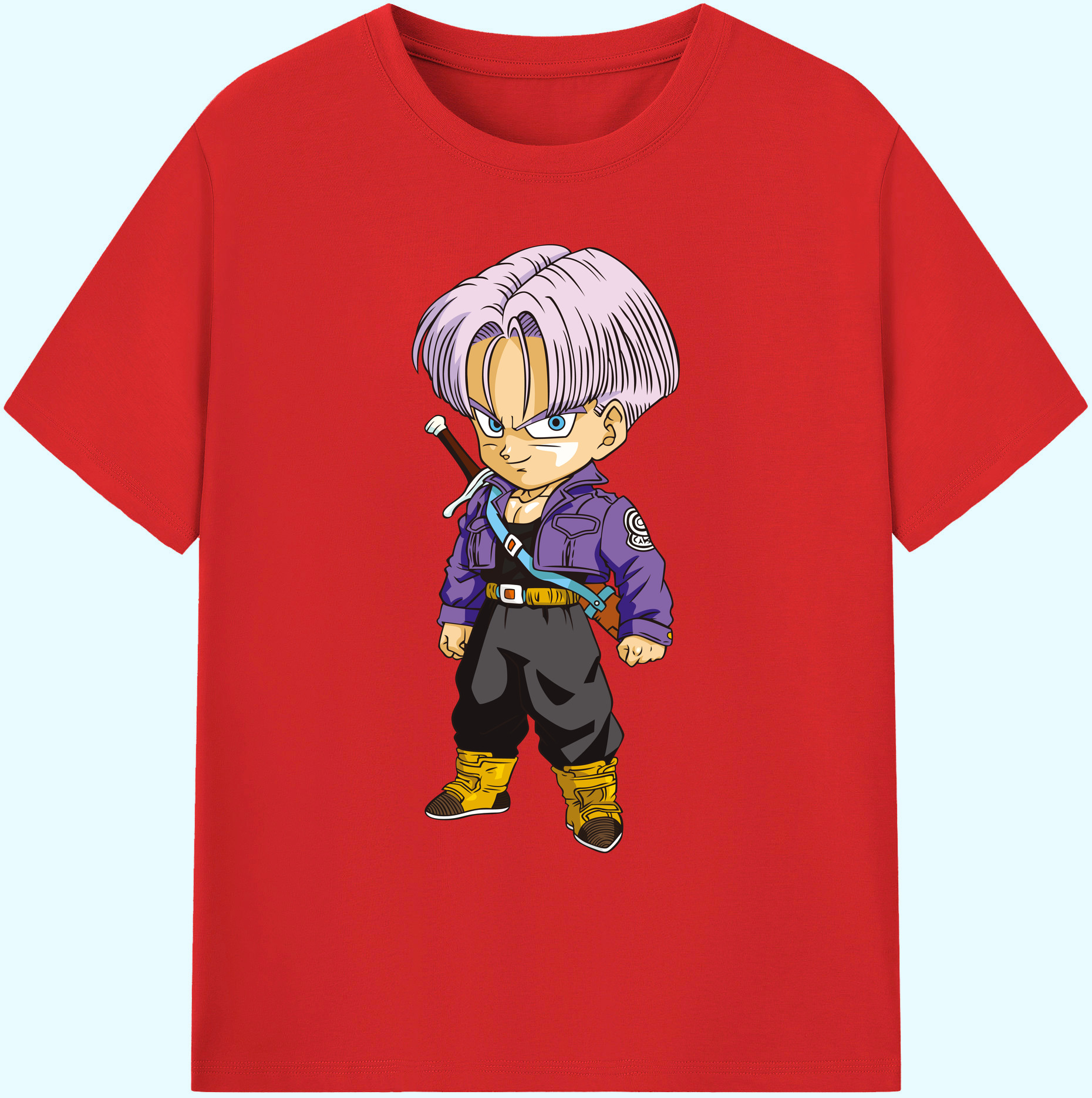 （画像用） ドラゴンボール トランクス（Torankusu）DRAGON BALL Trunks 綿100％ メンズ半袖Tシャツ｜肌触りやわらか＆通気性
