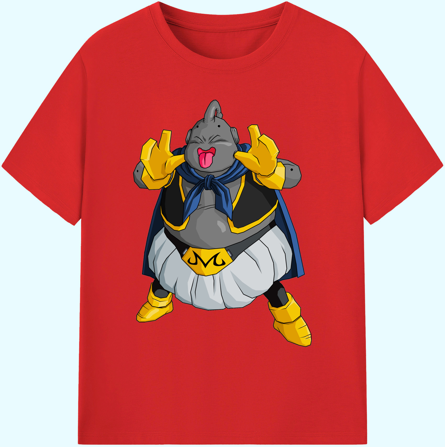 （画像用） ドラゴンボール 魔人ブウ DRAGON BALL Majin Buu 綿100％ メンズ半袖Tシャツ｜肌触りやわらか＆通気性