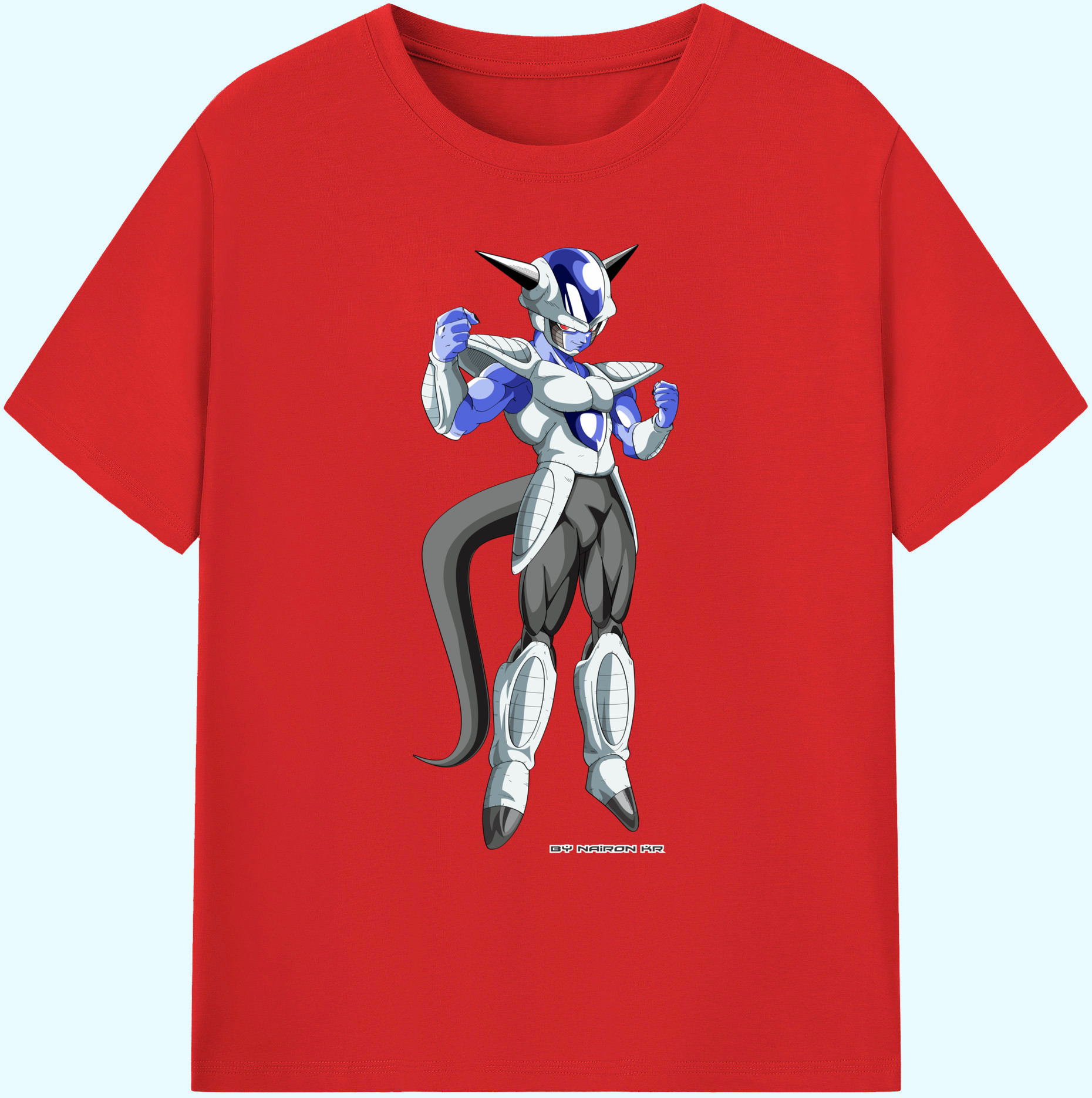 （画像用） ドラゴンボール フリーザ DRAGON BALL Frieza 綿100％ メンズ半袖Tシャツ｜肌触りやわらか＆通気性