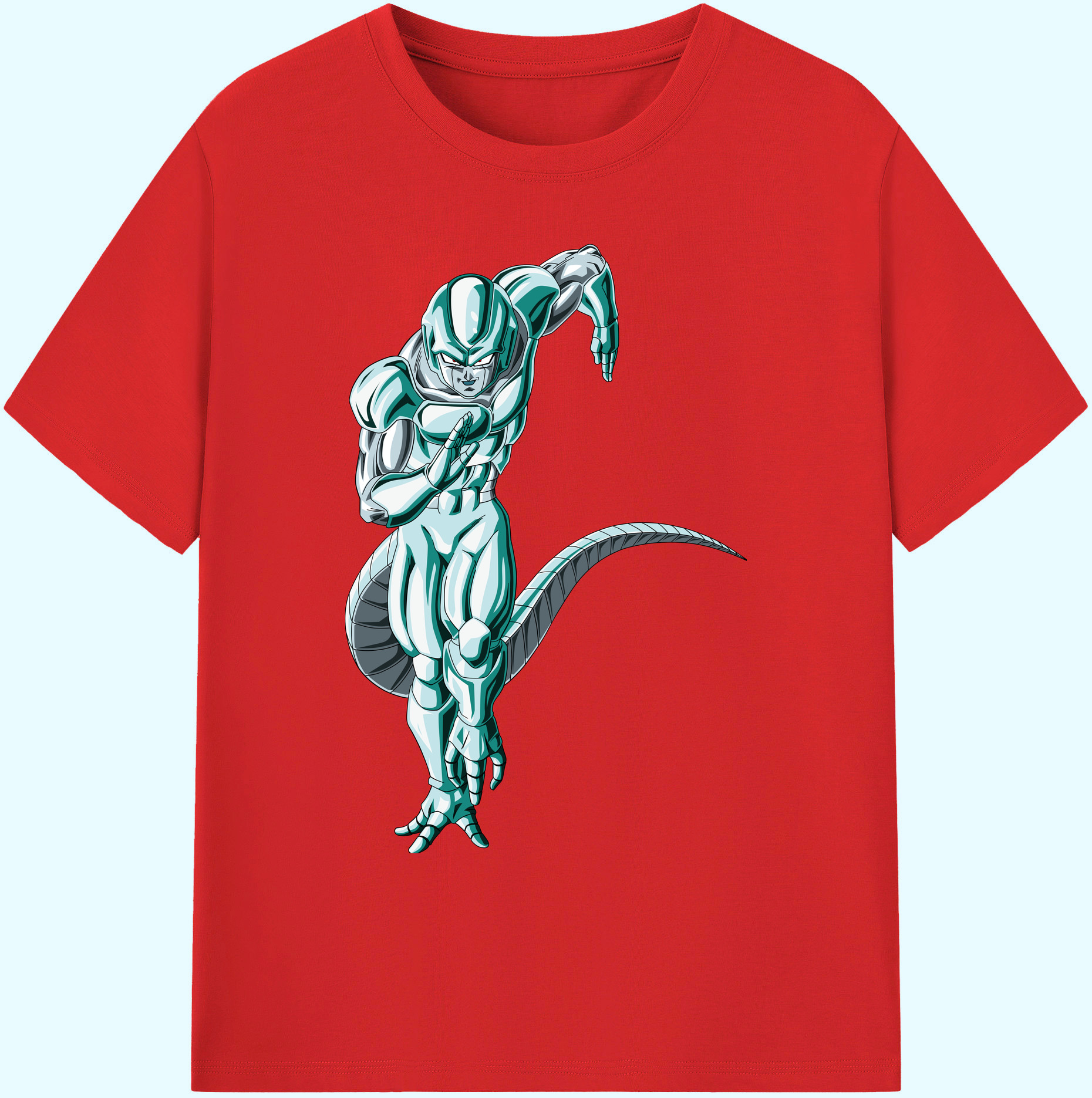 （画像用） ドラゴンボール フリーザ DRAGON BALL Frieza 綿100％ メンズ半袖Tシャツ｜肌触りやわらか＆通気性