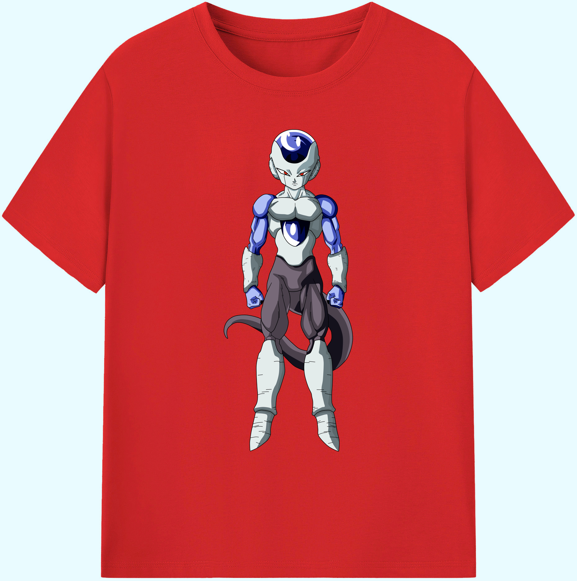 （画像用） ドラゴンボール フリーザ DRAGON BALL Frieza 綿100％ メンズ半袖Tシャツ｜肌触りやわらか＆通気性