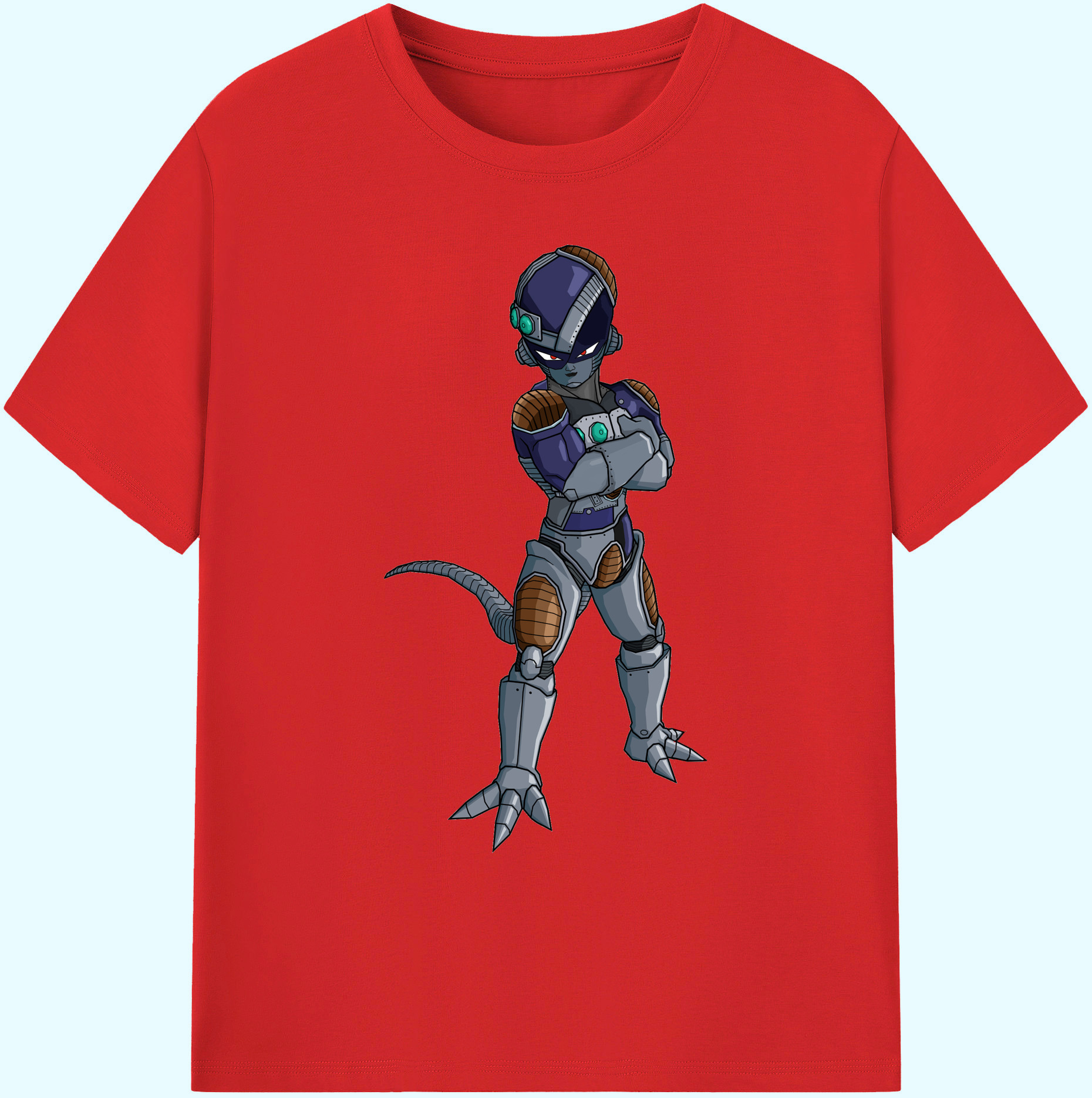 （画像用） ドラゴンボール フリーザ DRAGON BALL Frieza 綿100％ メンズ半袖Tシャツ｜肌触りやわらか＆通気性