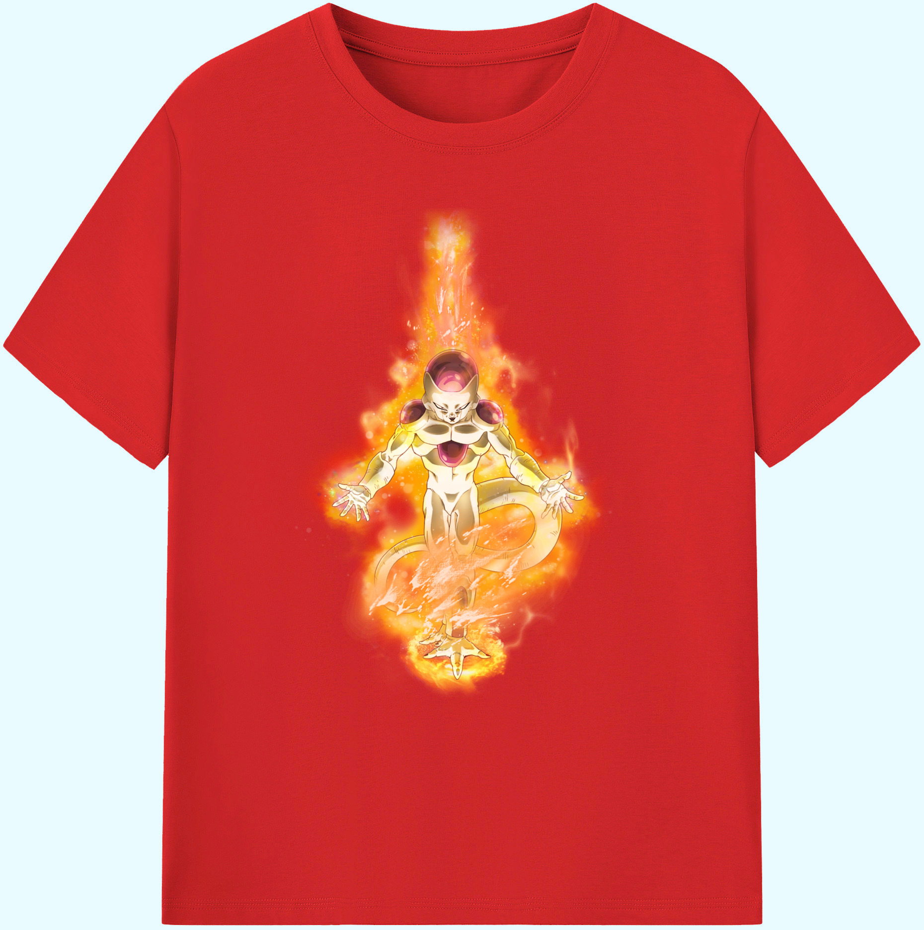 （画像用） ドラゴンボール フリーザ DRAGON BALL Frieza 綿100％ メンズ半袖Tシャツ｜肌触りやわらか＆通気性