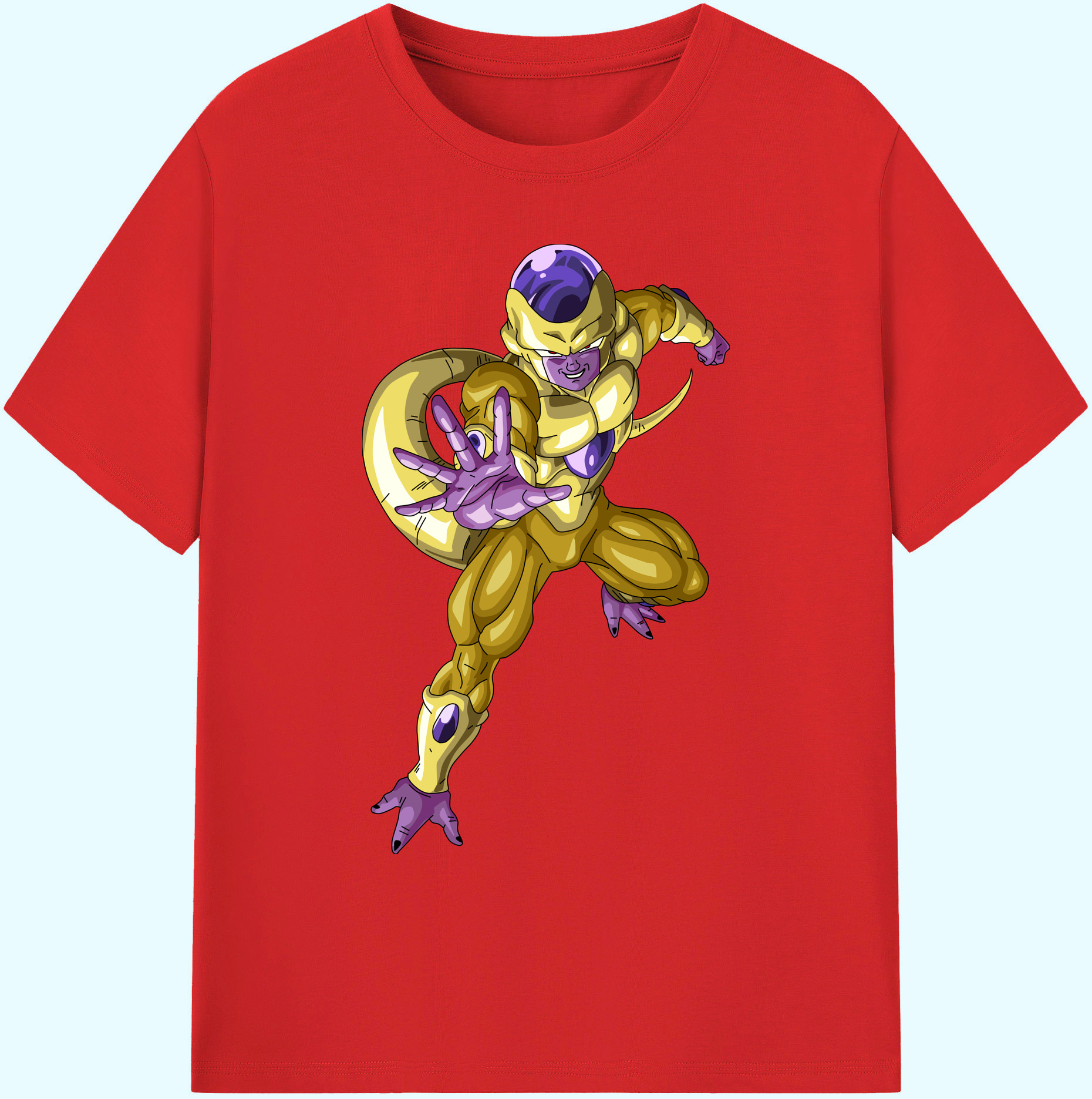 （画像用） ドラゴンボール フリーザ DRAGON BALL Frieza 綿100％ メンズ半袖Tシャツ｜肌触りやわらか＆通気性