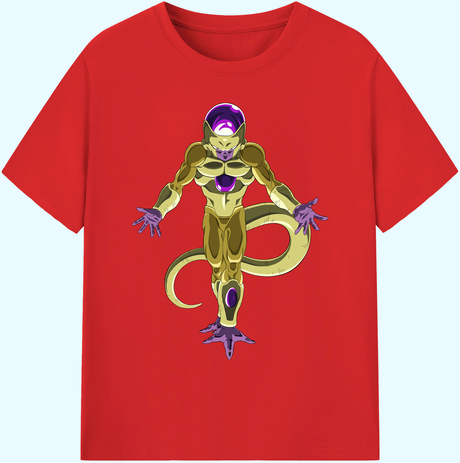 （画像用） ドラゴンボール フリーザ DRAGON BALL Frieza 綿100％ メンズ半袖Tシャツ｜肌触りやわらか＆通気性