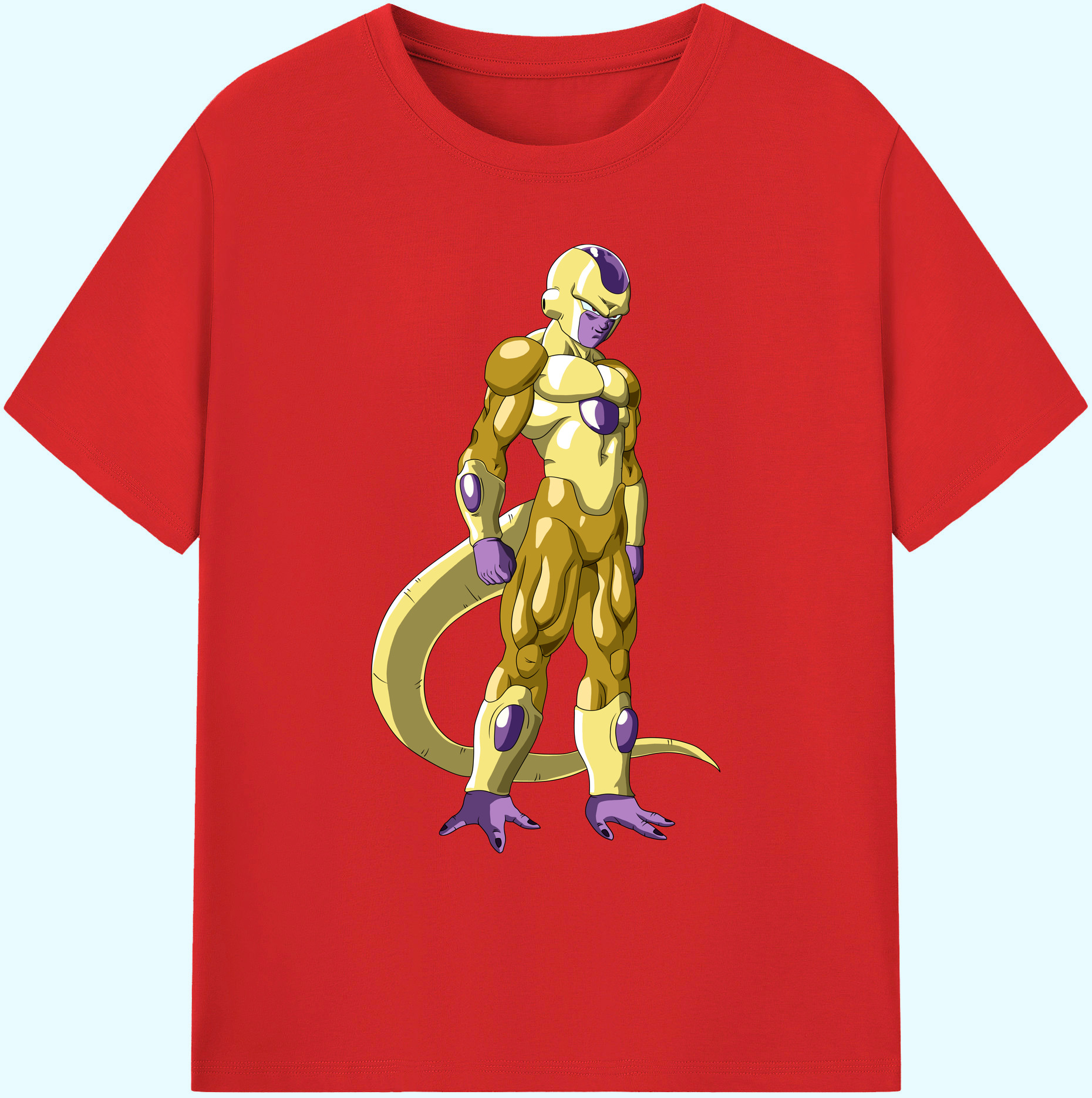 （画像用） ドラゴンボール フリーザ DRAGON BALL Frieza 綿100％ メンズ半袖Tシャツ｜肌触りやわらか＆通気性