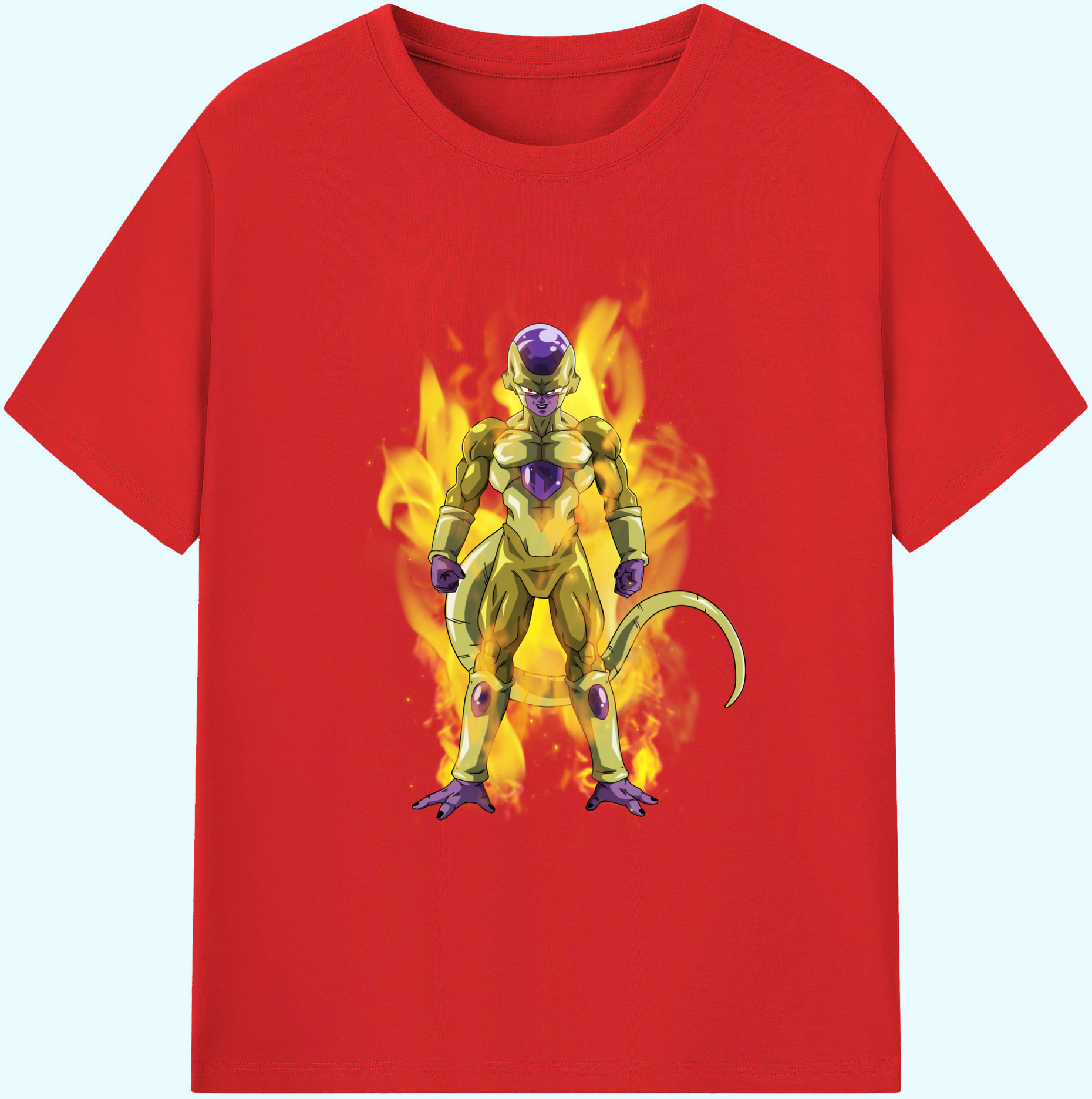 （画像用） ドラゴンボール フリーザ DRAGON BALL Frieza 綿100％ メンズ半袖Tシャツ｜肌触りやわらか＆通気性