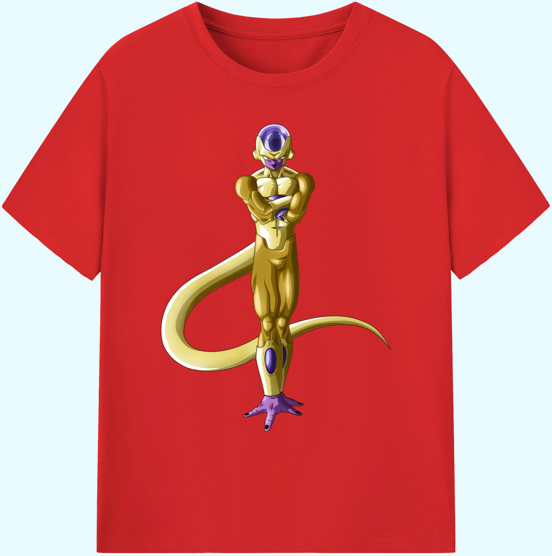 （画像用） ドラゴンボール フリーザ DRAGON BALL Frieza 綿100％ メンズ半袖Tシャツ｜肌触りやわらか＆通気性