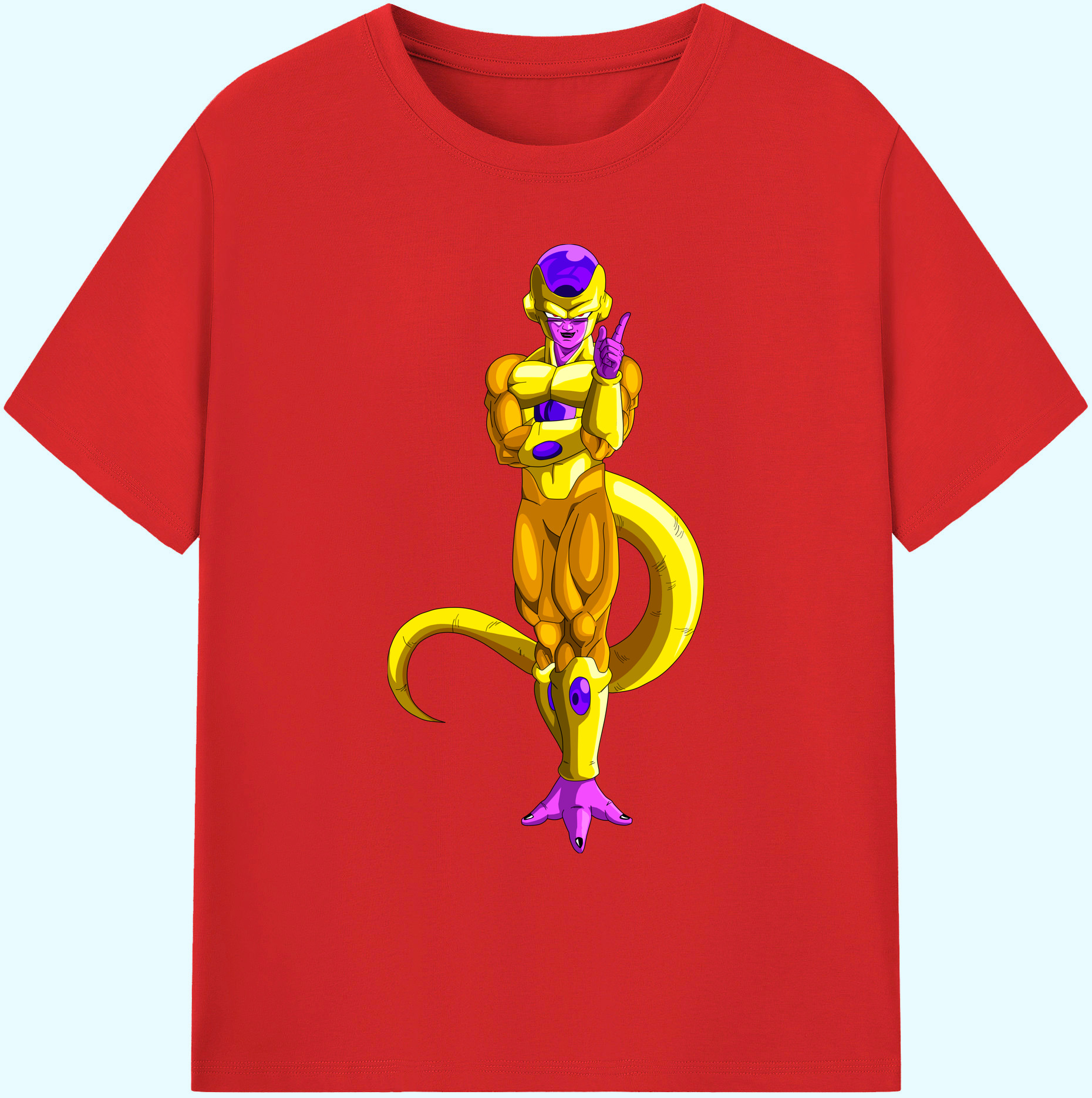 （画像用） ドラゴンボール フリーザ DRAGON BALL Frieza 綿100％ メンズ半袖Tシャツ｜肌触りやわらか＆通気性