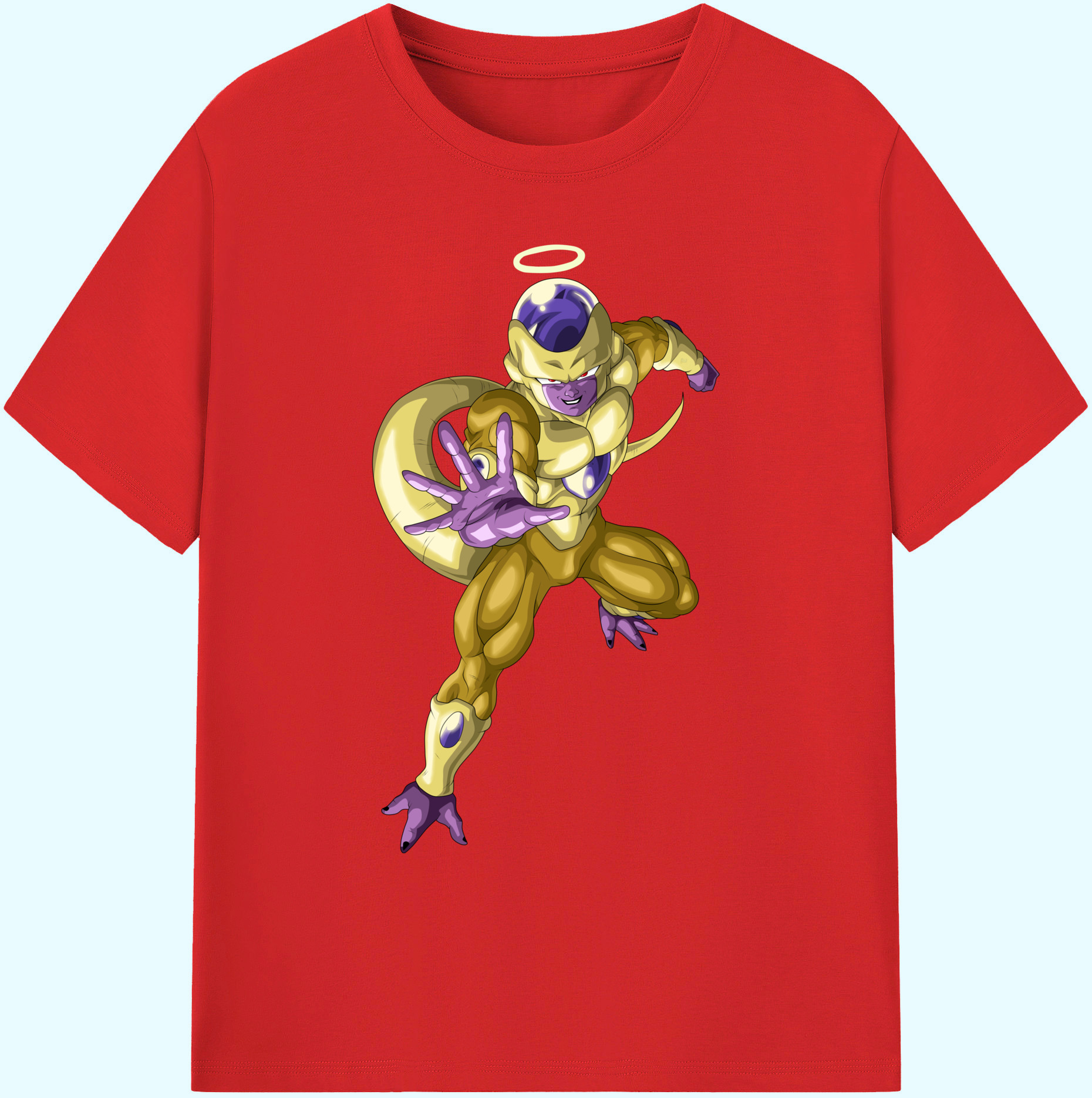 （画像用） ドラゴンボール フリーザ DRAGON BALL Frieza 綿100％ メンズ半袖Tシャツ｜肌触りやわらか＆通気性