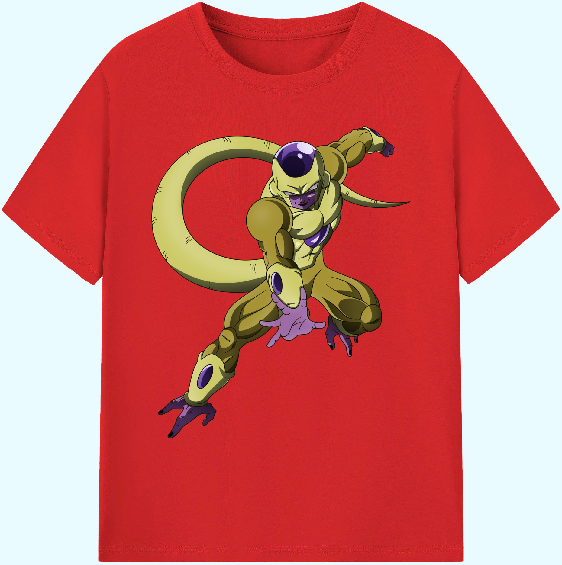 （画像用） ドラゴンボール フリーザ DRAGON BALL Frieza 綿100％ メンズ半袖Tシャツ｜肌触りやわらか＆通気性