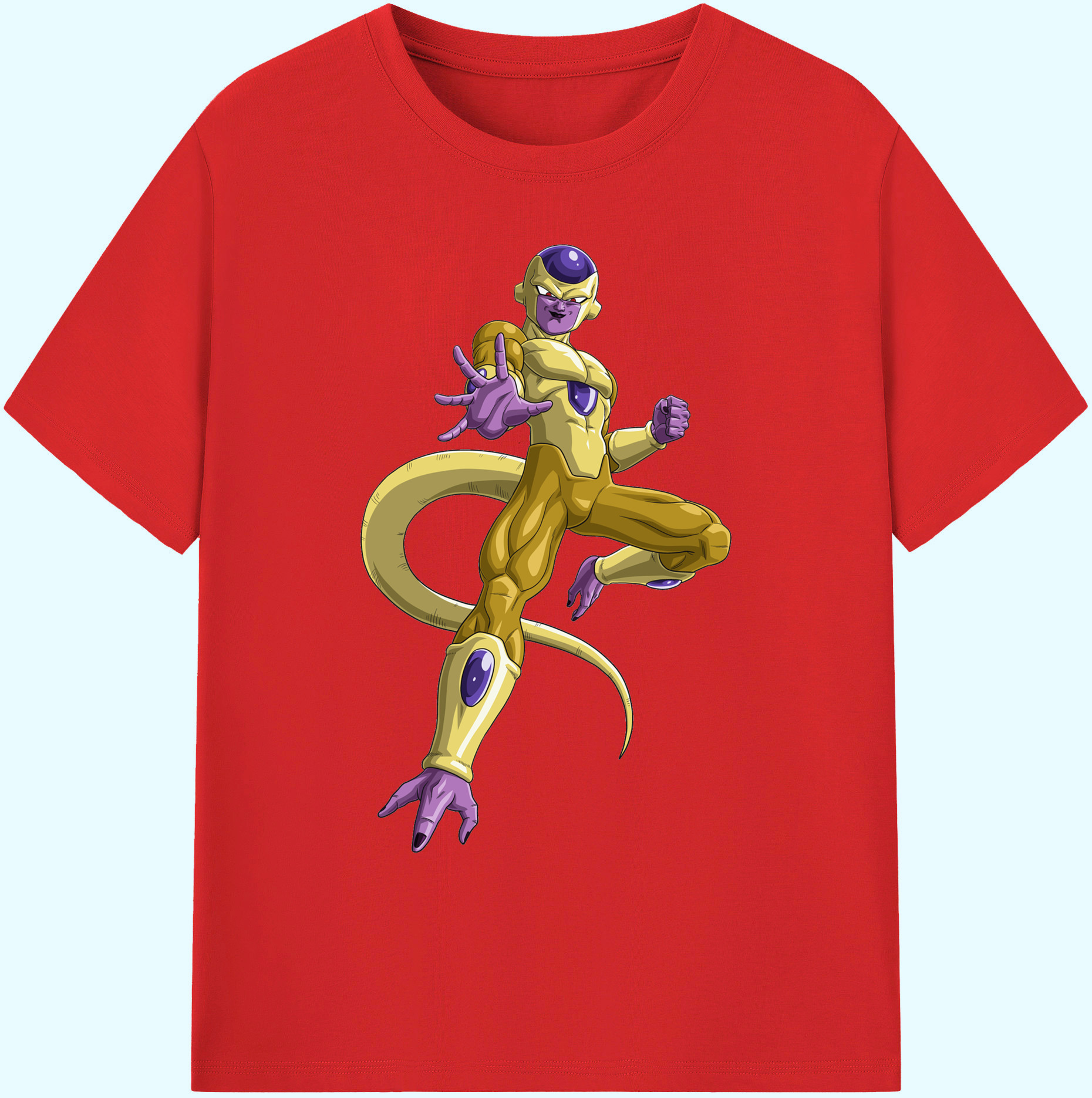 （画像用） ドラゴンボール フリーザ DRAGON BALL Frieza 綿100％ メンズ半袖Tシャツ｜肌触りやわらか＆通気性