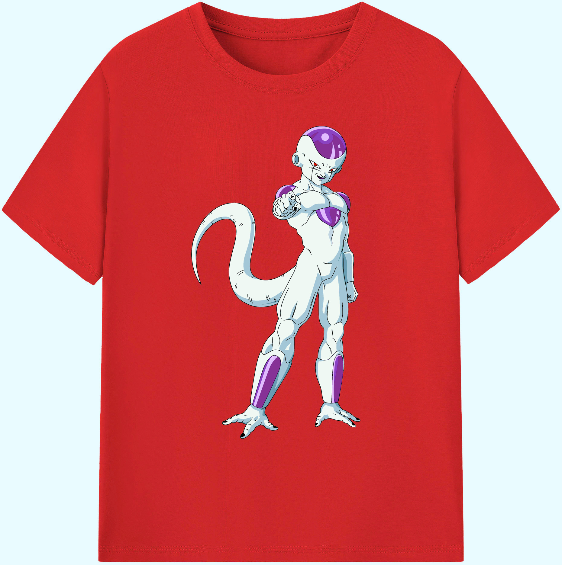 （画像用） ドラゴンボール フリーザ DRAGON BALL Frieza 綿100％ メンズ半袖Tシャツ｜肌触りやわらか＆通気性