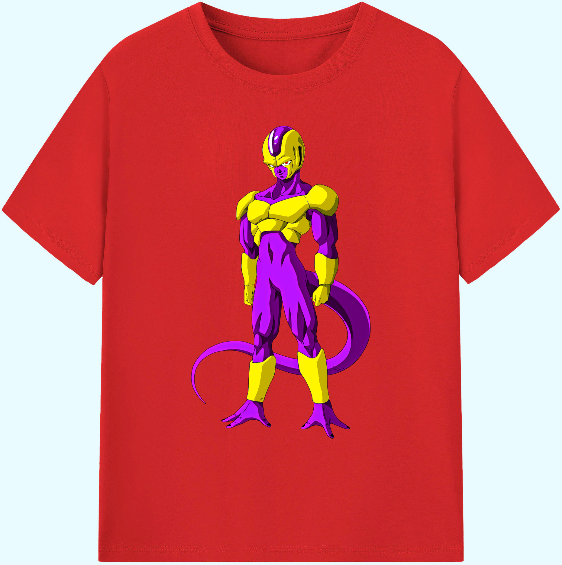 （画像用） ドラゴンボール フリーザ DRAGON BALL Frieza 綿100％ メンズ半袖Tシャツ｜肌触りやわらか＆通気性
