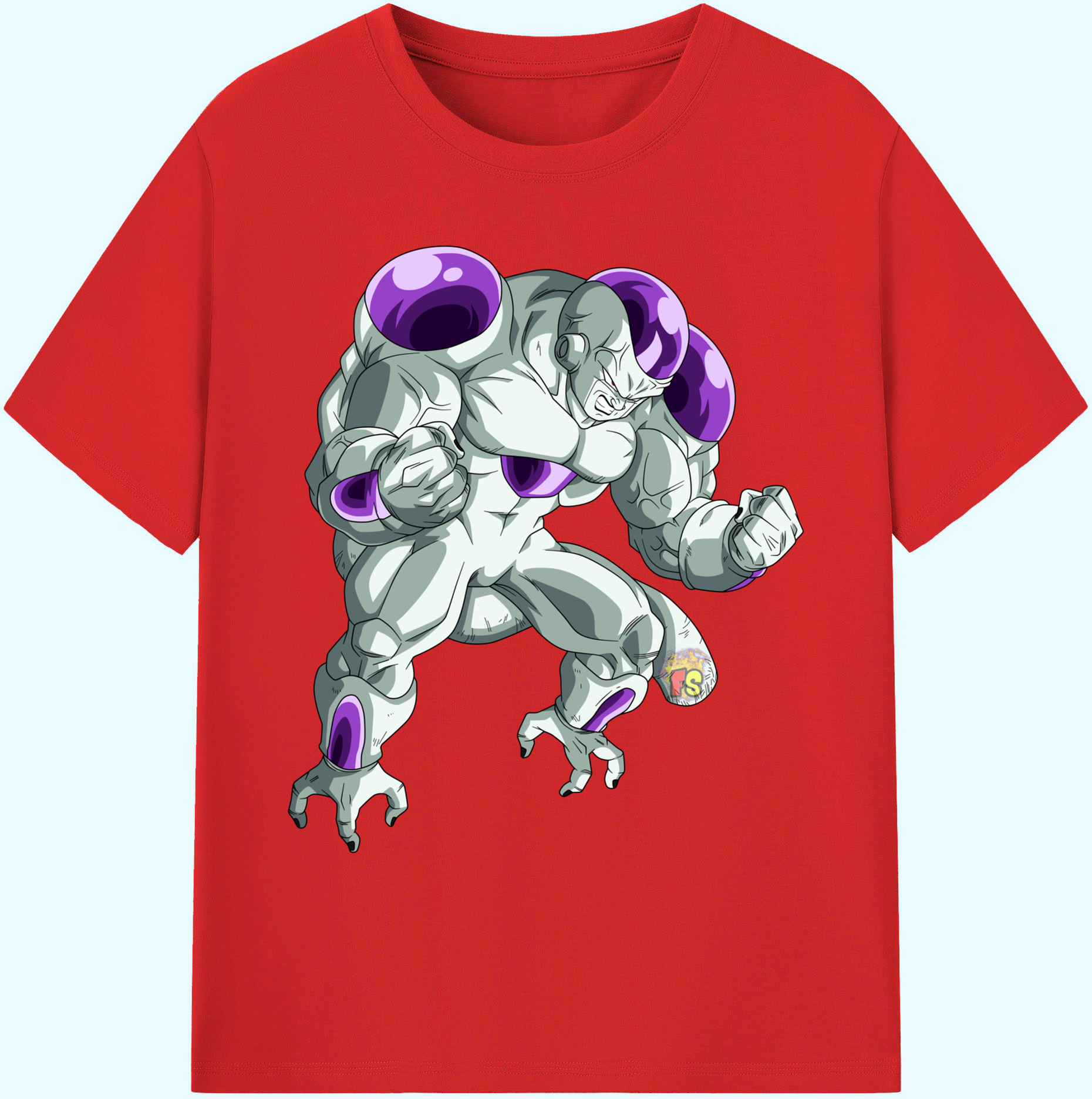 （画像用） ドラゴンボール フリーザ DRAGON BALL Frieza 綿100％ メンズ半袖Tシャツ｜肌触りやわらか＆通気性