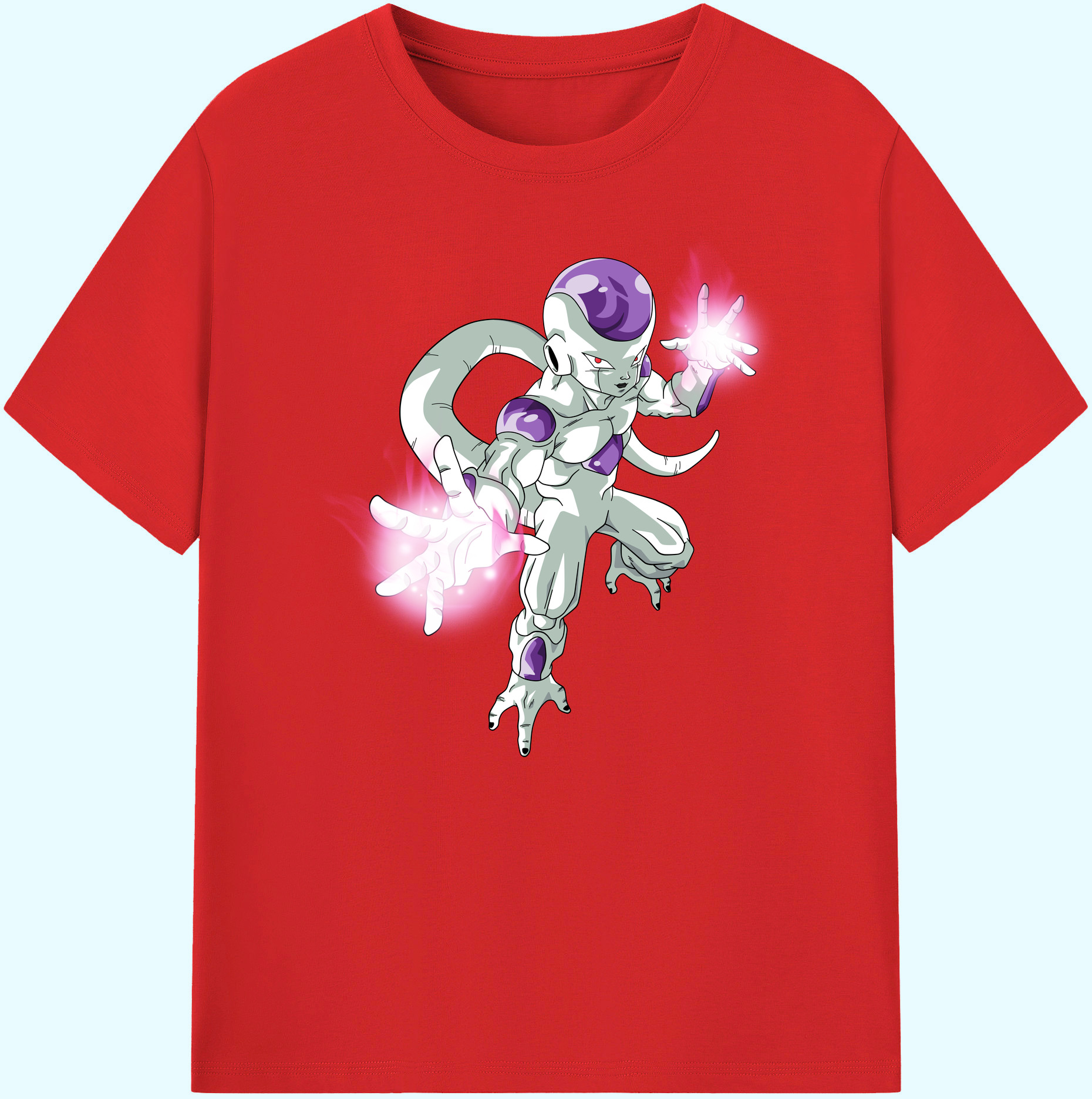 （画像用） ドラゴンボール フリーザ DRAGON BALL Frieza 綿100％ メンズ半袖Tシャツ｜肌触りやわらか＆通気性