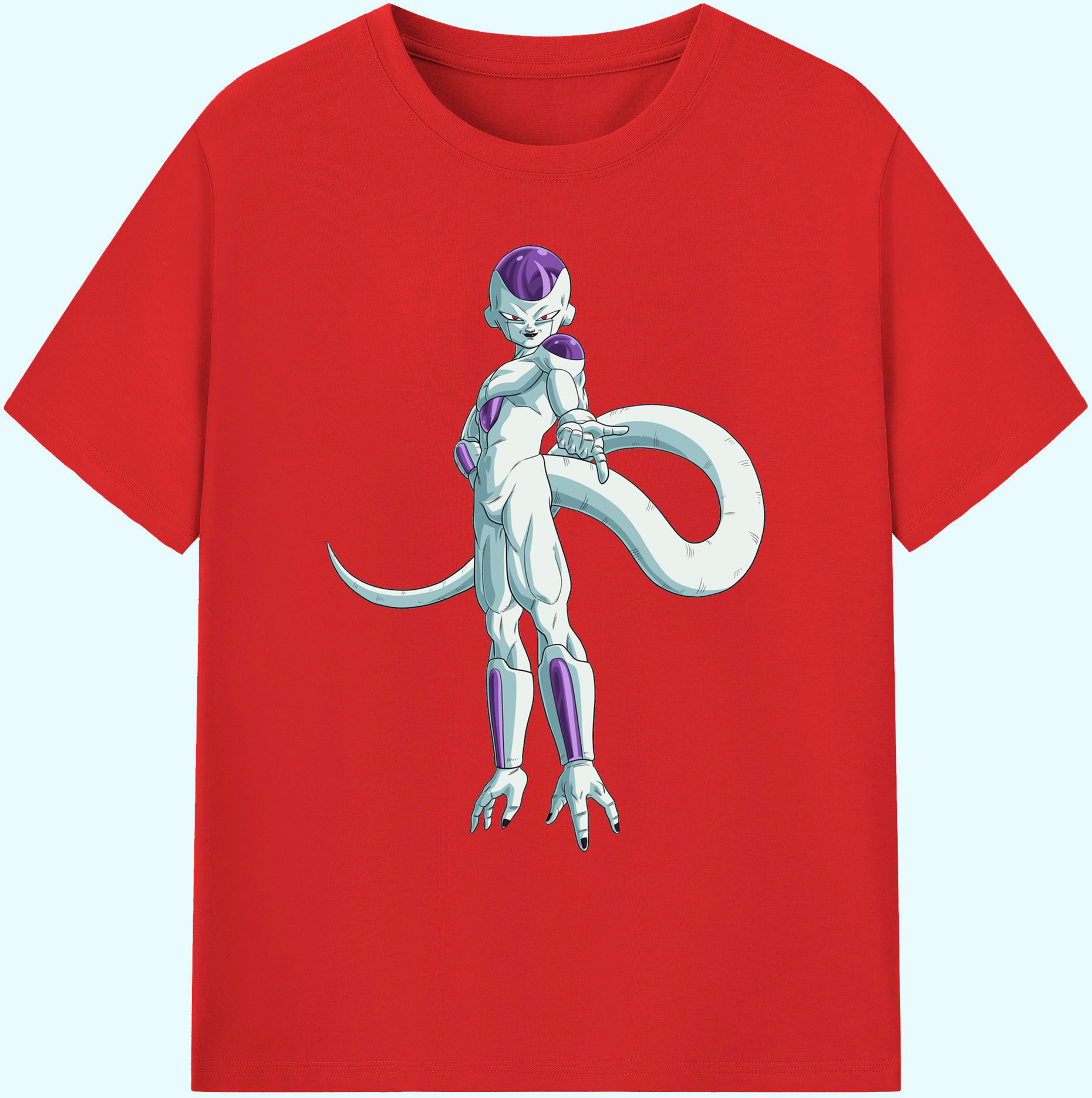 （画像用） ドラゴンボール フリーザ DRAGON BALL Frieza 綿100％ メンズ半袖Tシャツ｜肌触りやわらか＆通気性