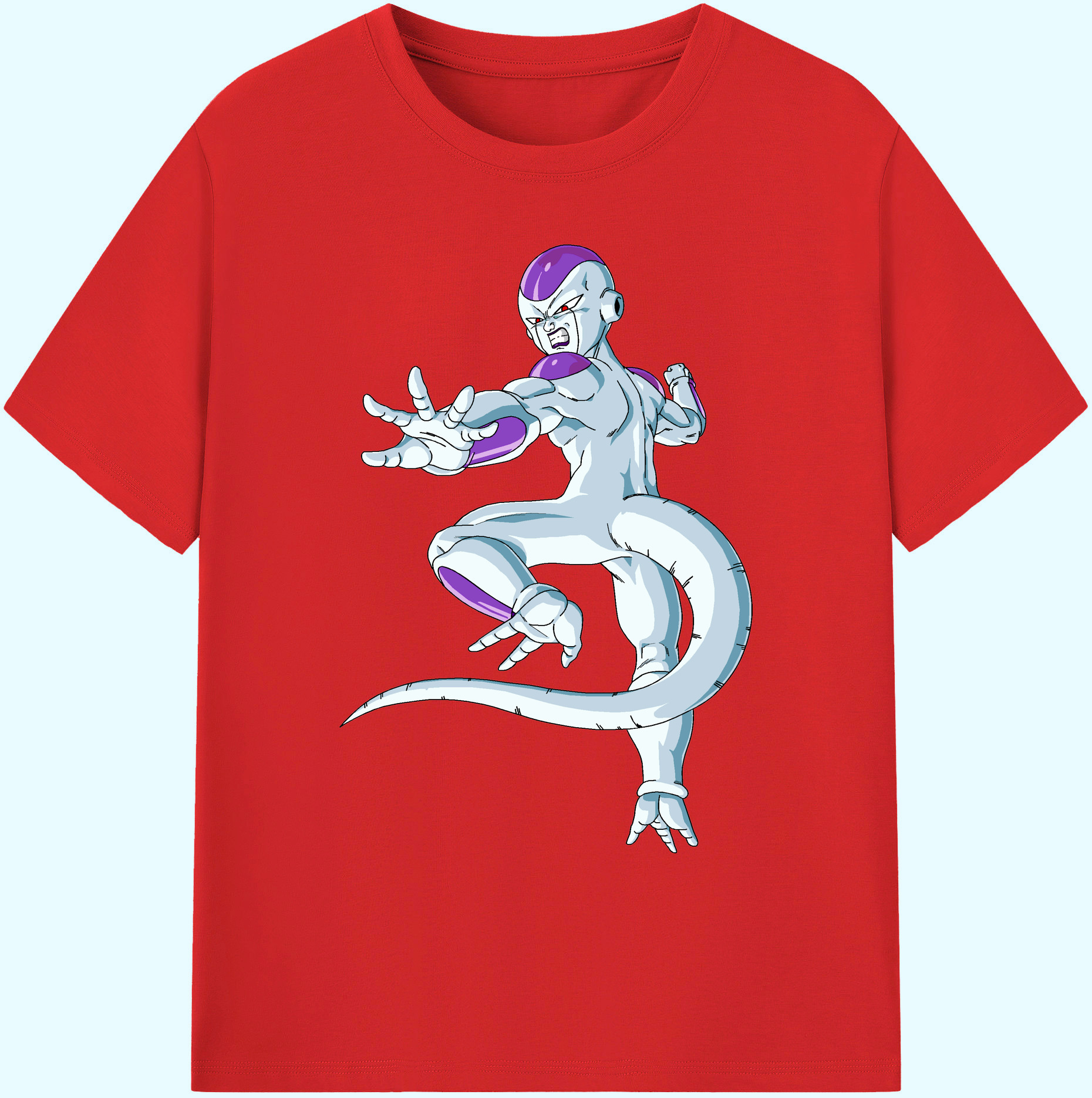 （画像用） ドラゴンボール フリーザ DRAGON BALL Frieza 綿100％ メンズ半袖Tシャツ｜肌触りやわらか＆通気性