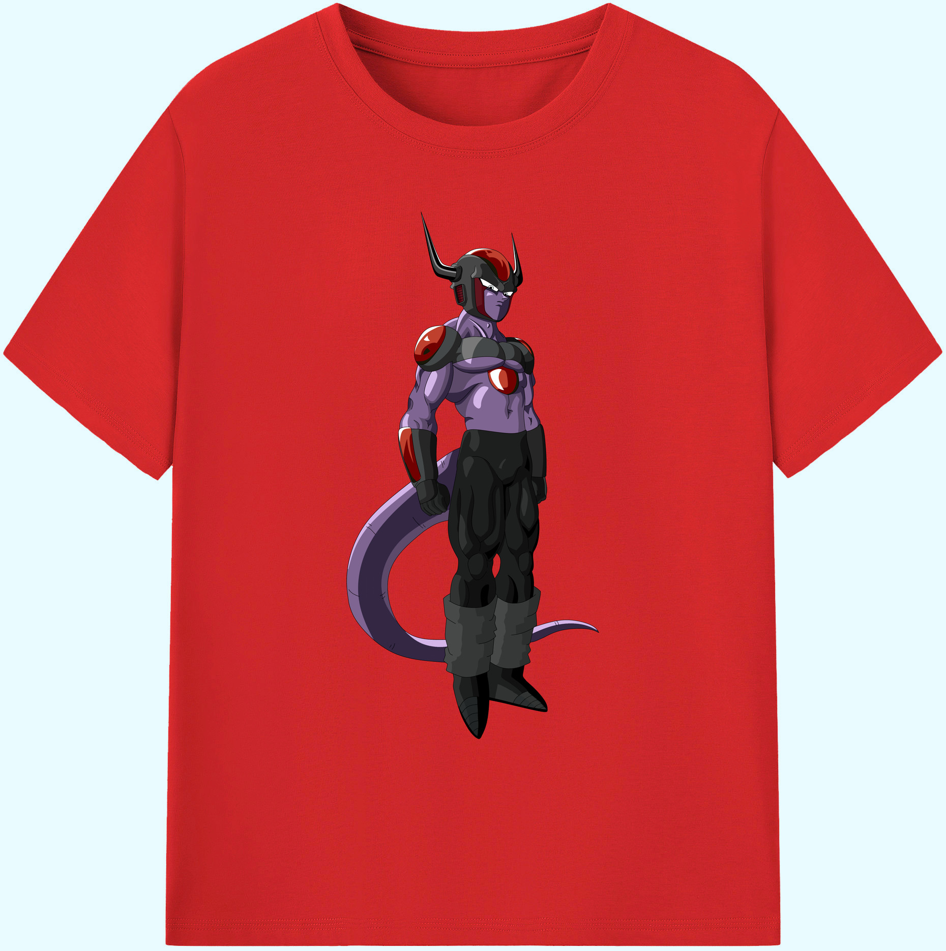 （画像用） ドラゴンボール フリーザ DRAGON BALL Frieza 綿100％ メンズ半袖Tシャツ｜肌触りやわらか＆通気性