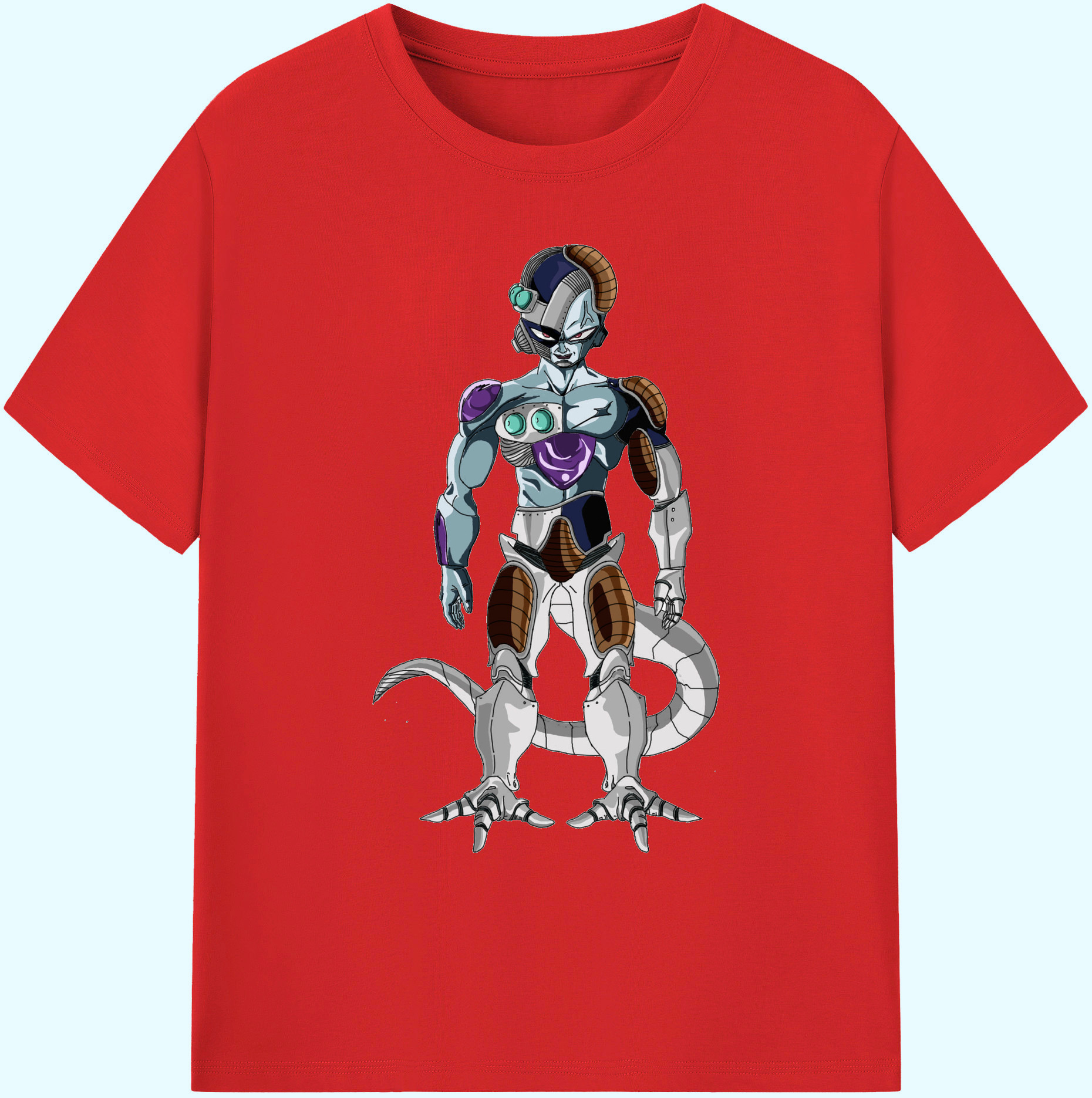 （画像用） ドラゴンボール クウラ DRAGON BALL Cooler Coora 綿100％ メンズ半袖Tシャツ｜肌触りやわらか＆通気性