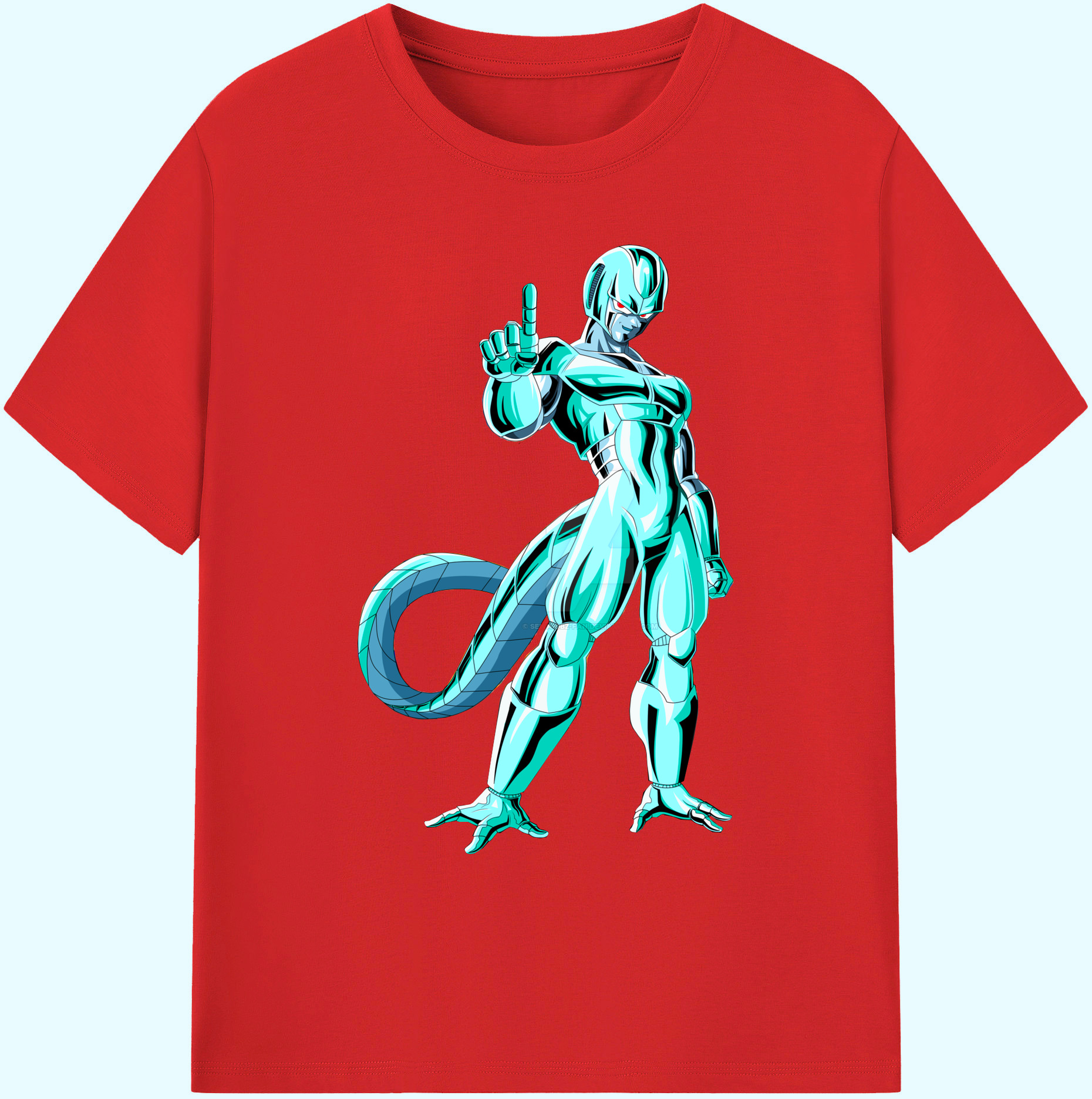 （画像用） ドラゴンボール クウラ DRAGON BALL Cooler Coora 綿100％ メンズ半袖Tシャツ｜肌触りやわらか＆通気性