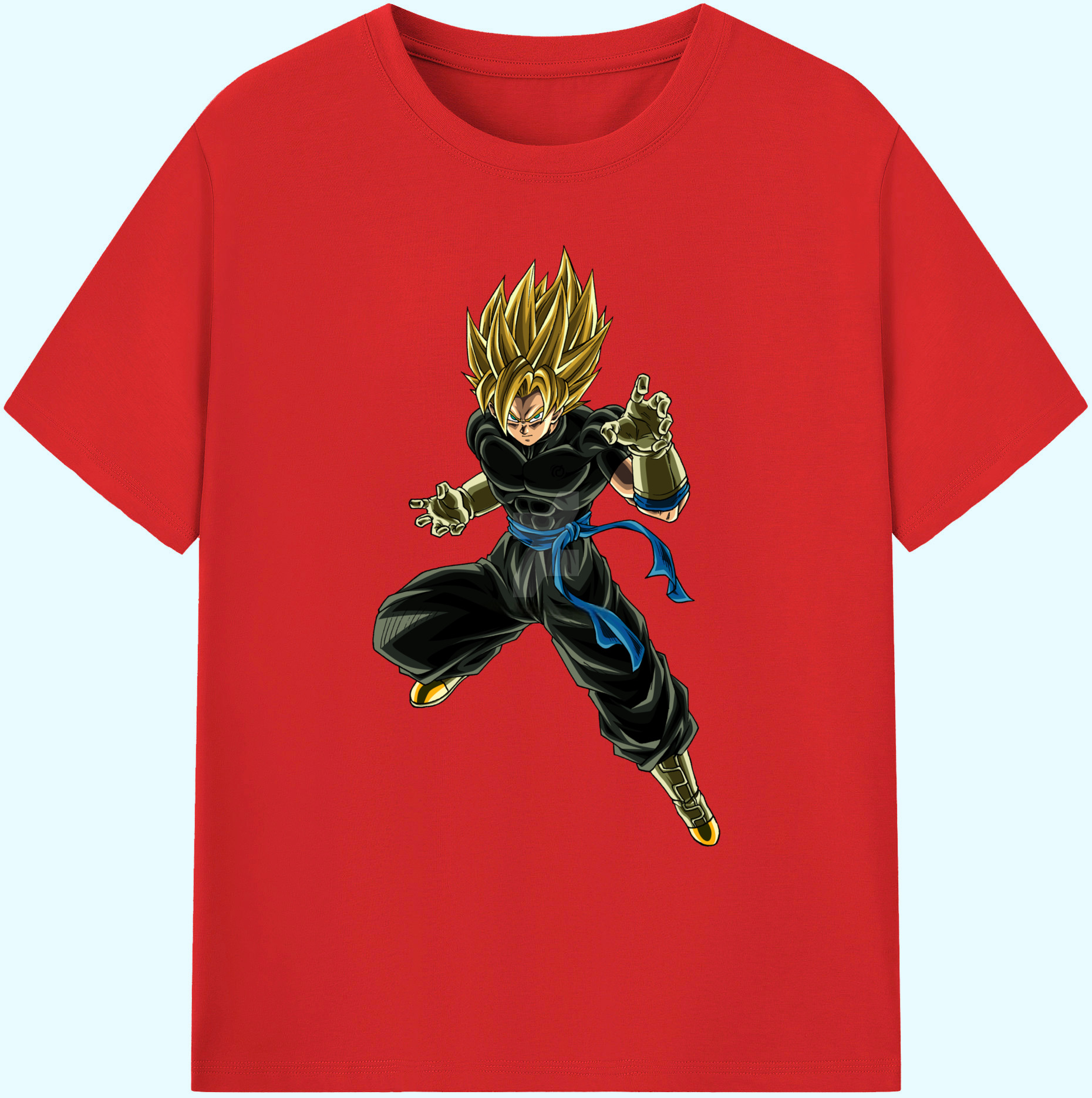 （画像用） ドラゴンボール ベジット DRAGON BALL Vegetto 綿100％ メンズ半袖Tシャツ｜肌触りやわらか＆通気性