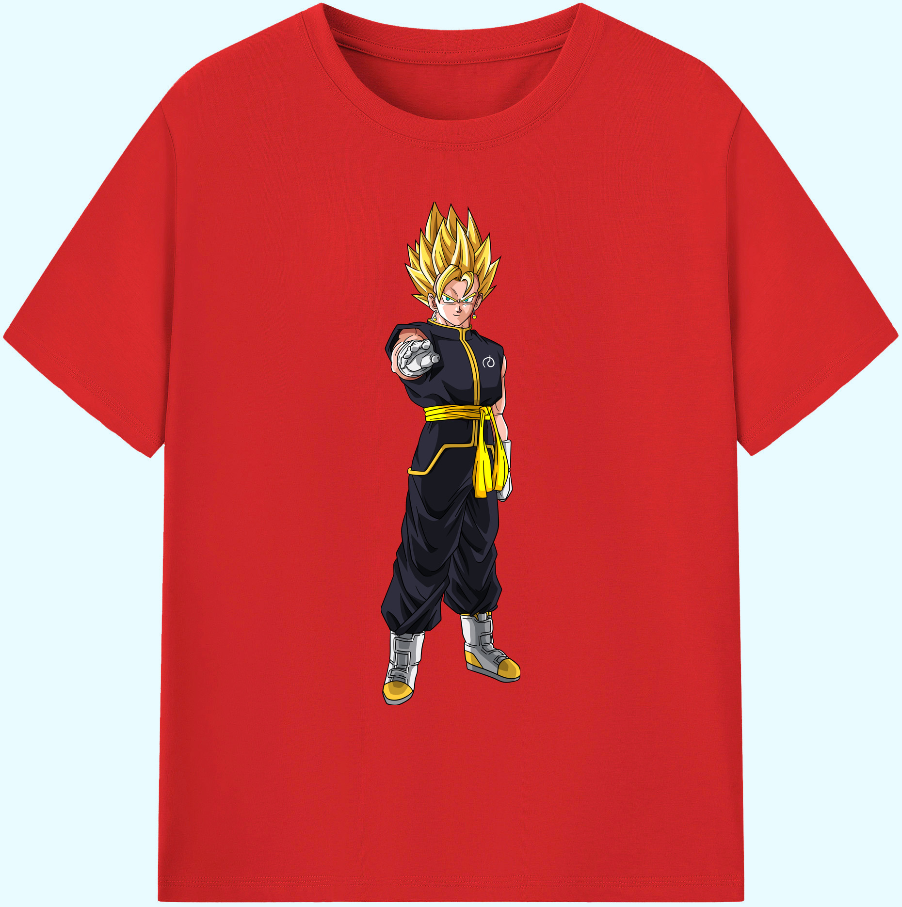 （画像用） ドラゴンボール ベジット DRAGON BALL Vegetto 綿100％ メンズ半袖Tシャツ｜肌触りやわらか＆通気性