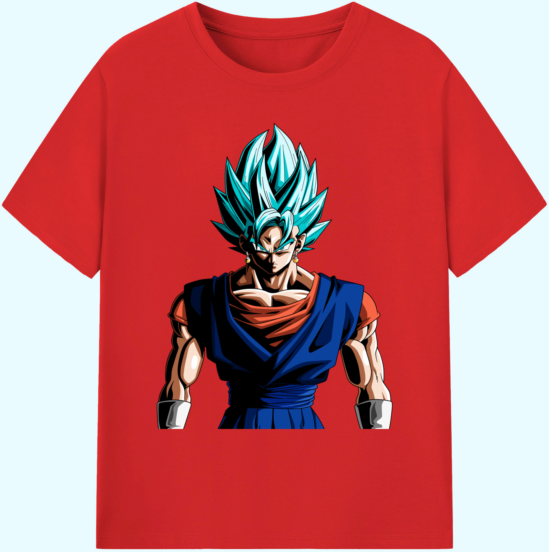 （画像用） ドラゴンボール ベジット DRAGON BALL Vegetto 綿100％ メンズ半袖Tシャツ｜肌触りやわらか＆通気性
