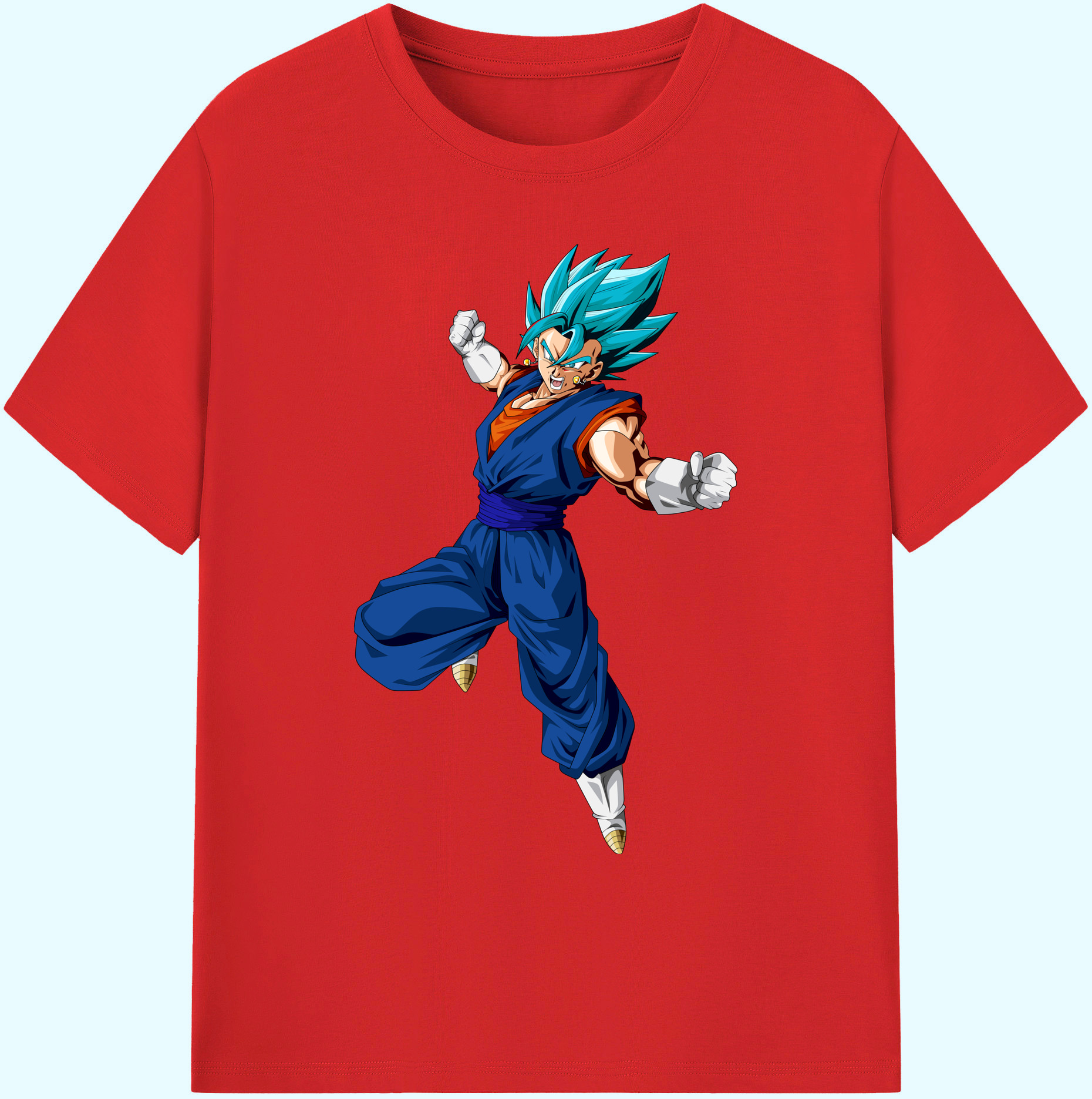 （画像用） ドラゴンボール ベジット DRAGON BALL Vegetto 綿100％ メンズ半袖Tシャツ｜肌触りやわらか＆通気性