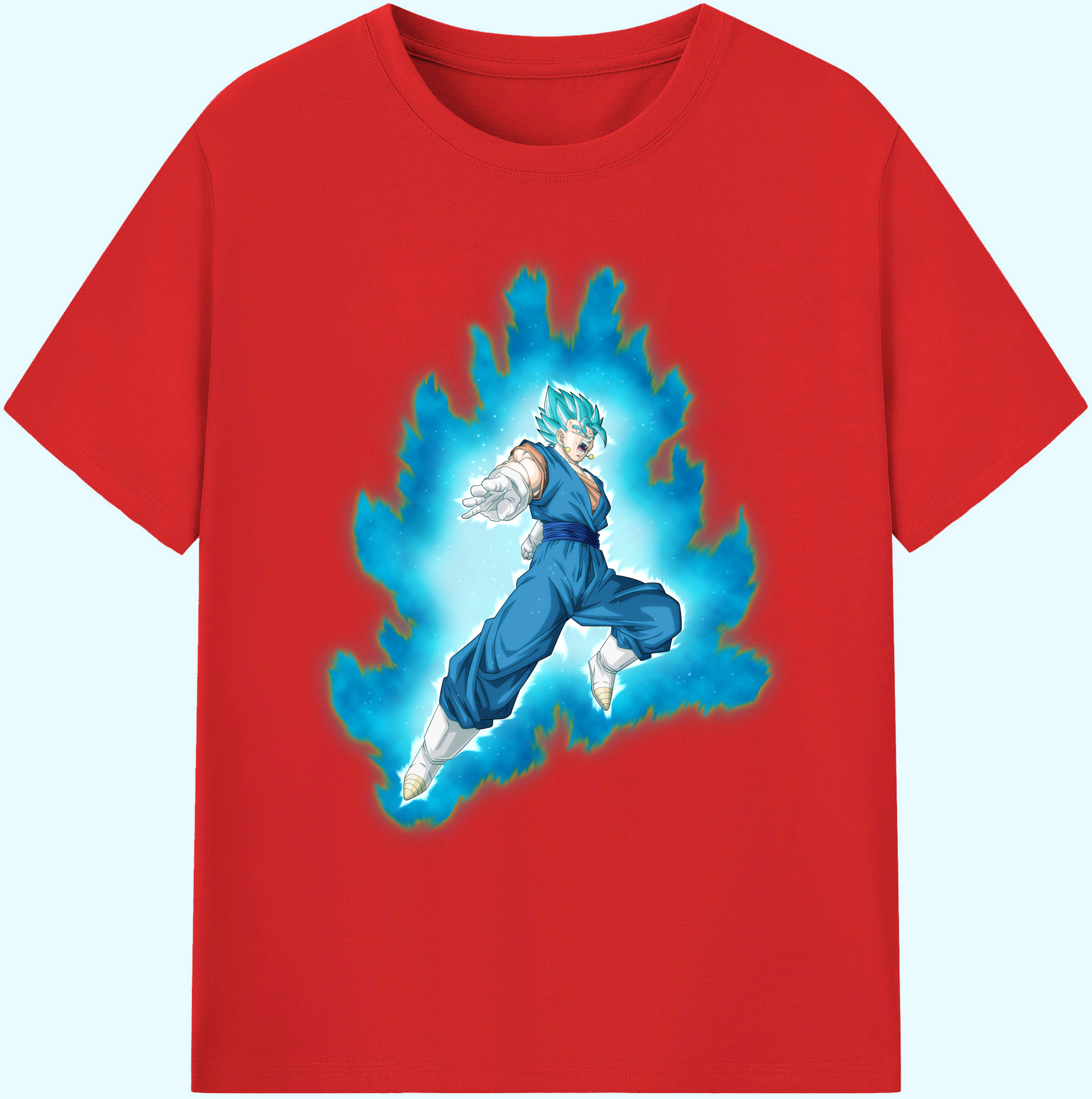 （画像用） ドラゴンボール ベジット DRAGON BALL Vegetto 綿100％ メンズ半袖Tシャツ｜肌触りやわらか＆通気性