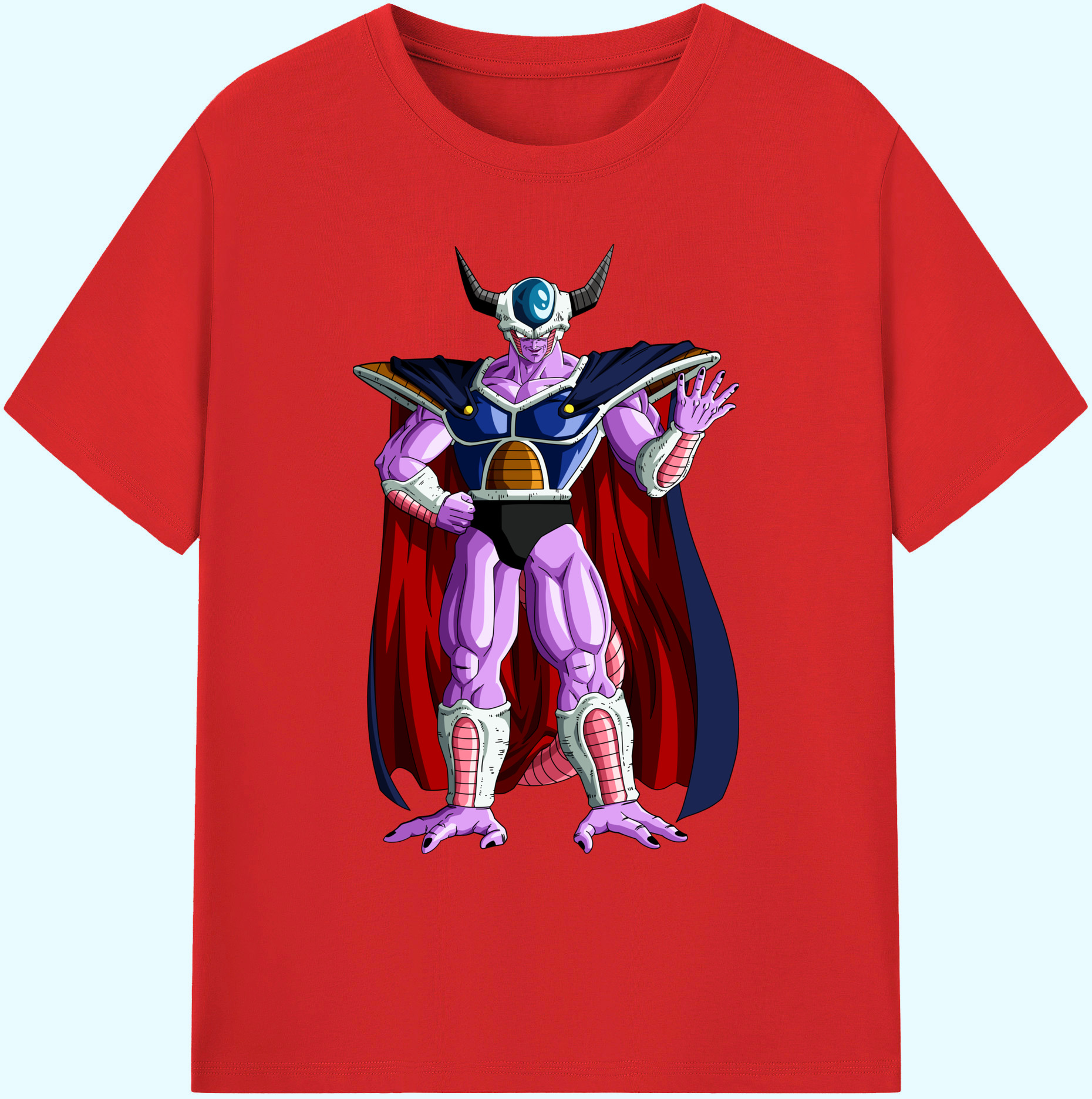 （画像用） ドラゴンボール コルド大王 DRAGON BALL King Cold 綿100％ メンズ半袖Tシャツ｜肌触りやわらか＆通気性