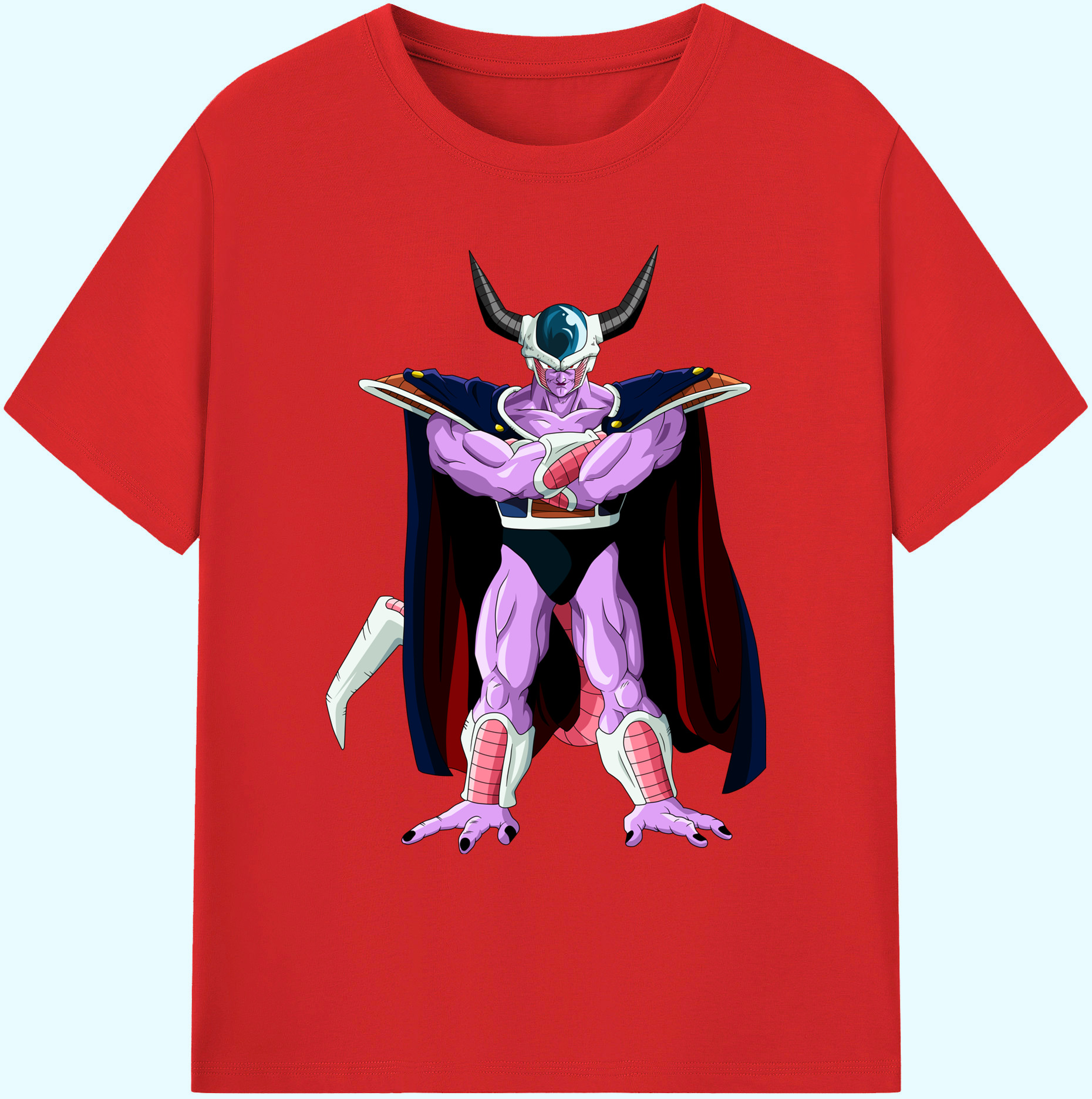 （画像用） ドラゴンボール コルド大王 DRAGON BALL King Cold 綿100％ メンズ半袖Tシャツ｜肌触りやわらか＆通気性
