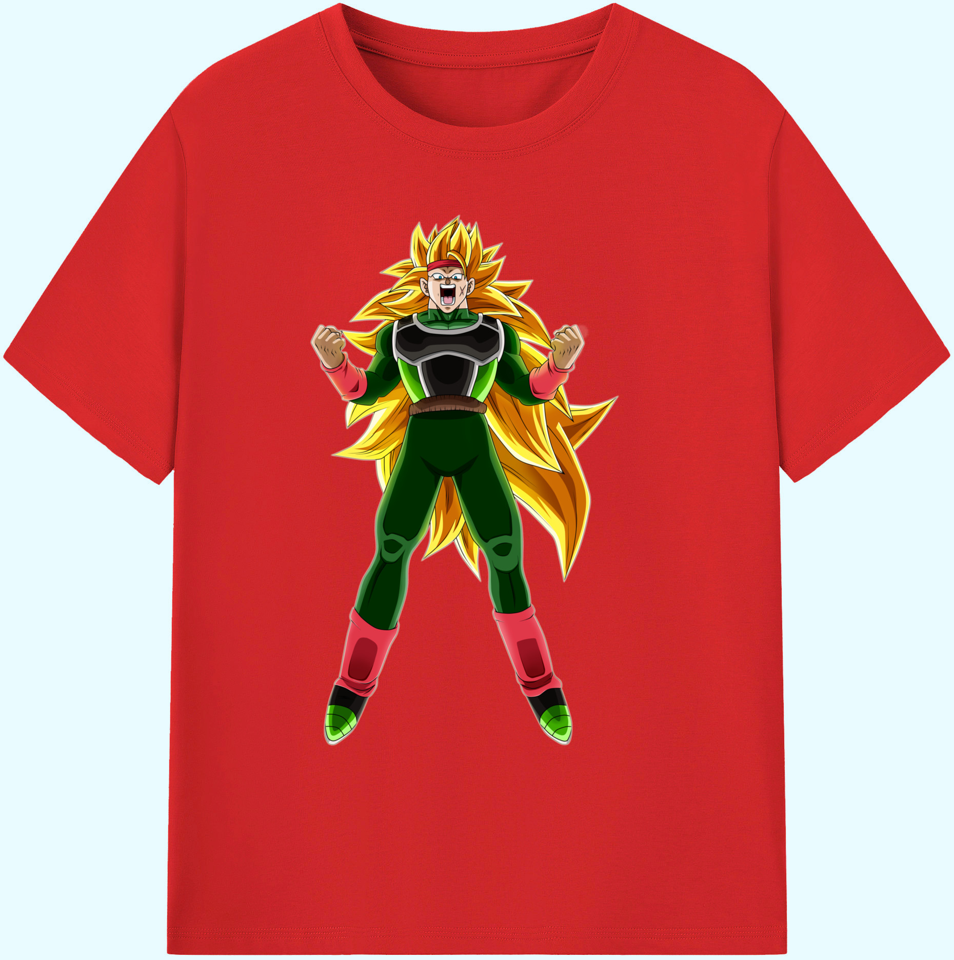 （画像用） ドラゴンボール ブロリー DRAGON BALL Broli 綿100％ メンズ半袖Tシャツ｜肌触りやわらか＆通気性