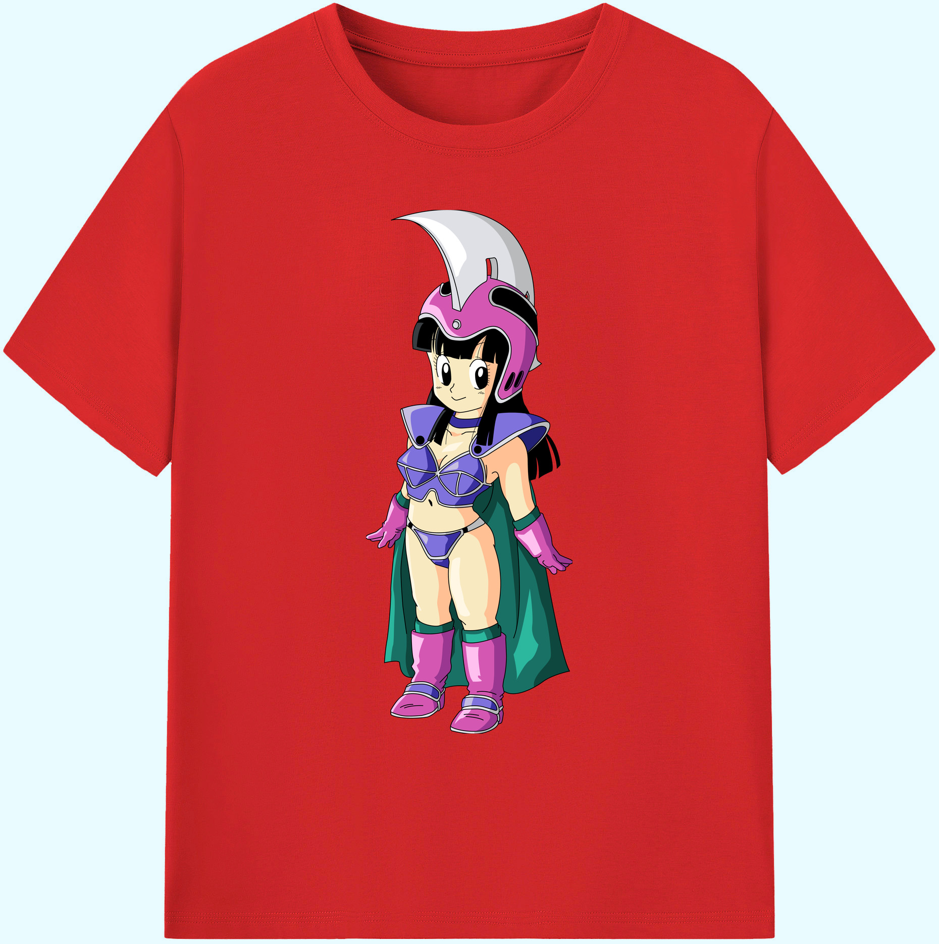 （画像用） ドラゴンボール チチ DRAGON BALL Chichi 綿100％ メンズ半袖Tシャツ｜肌触りやわらか＆通気性