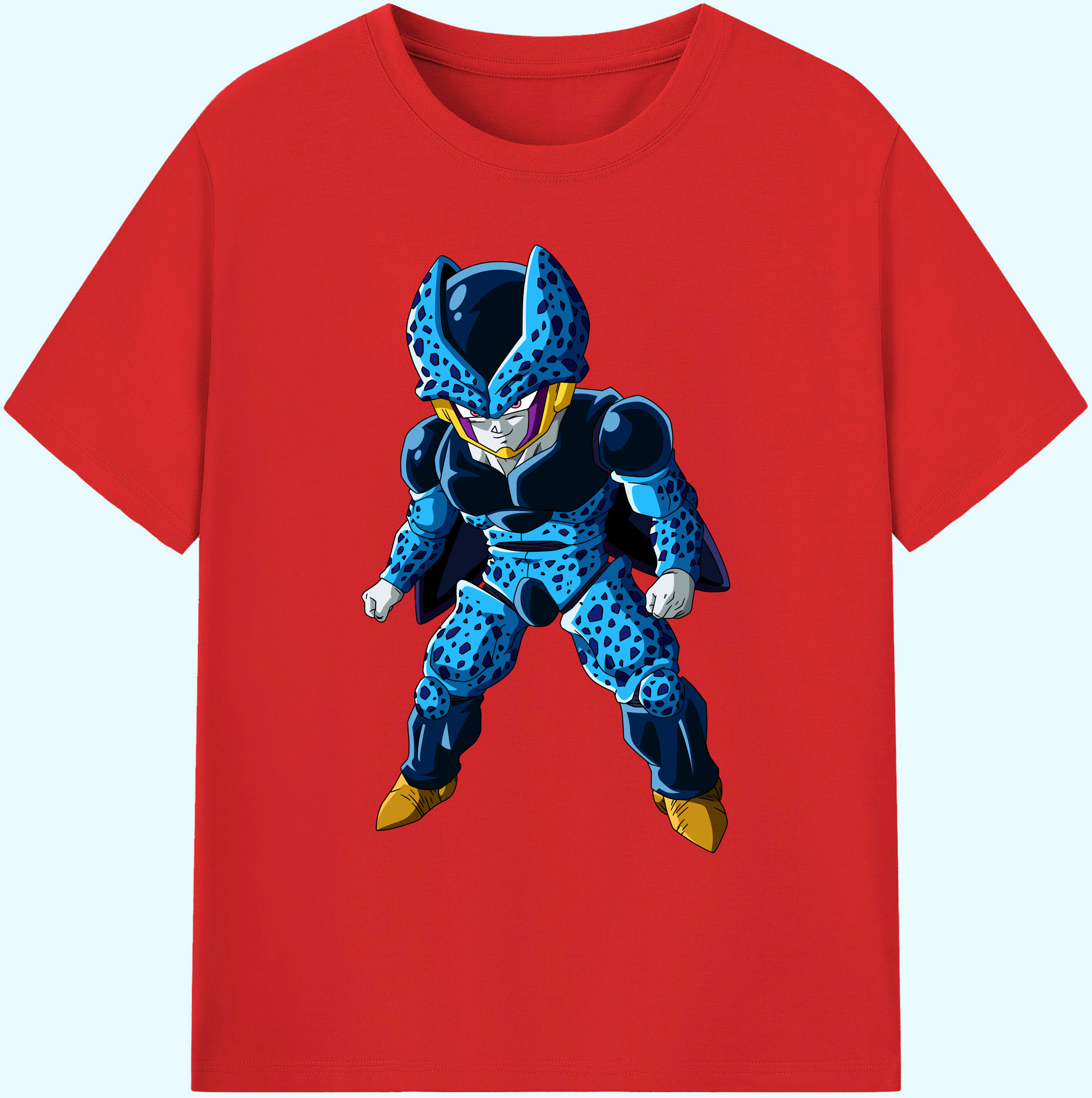 （画像用） ドラゴンボール セル DRAGON BALL Cell 綿100％ メンズ半袖Tシャツ｜肌触りやわらか＆通気性