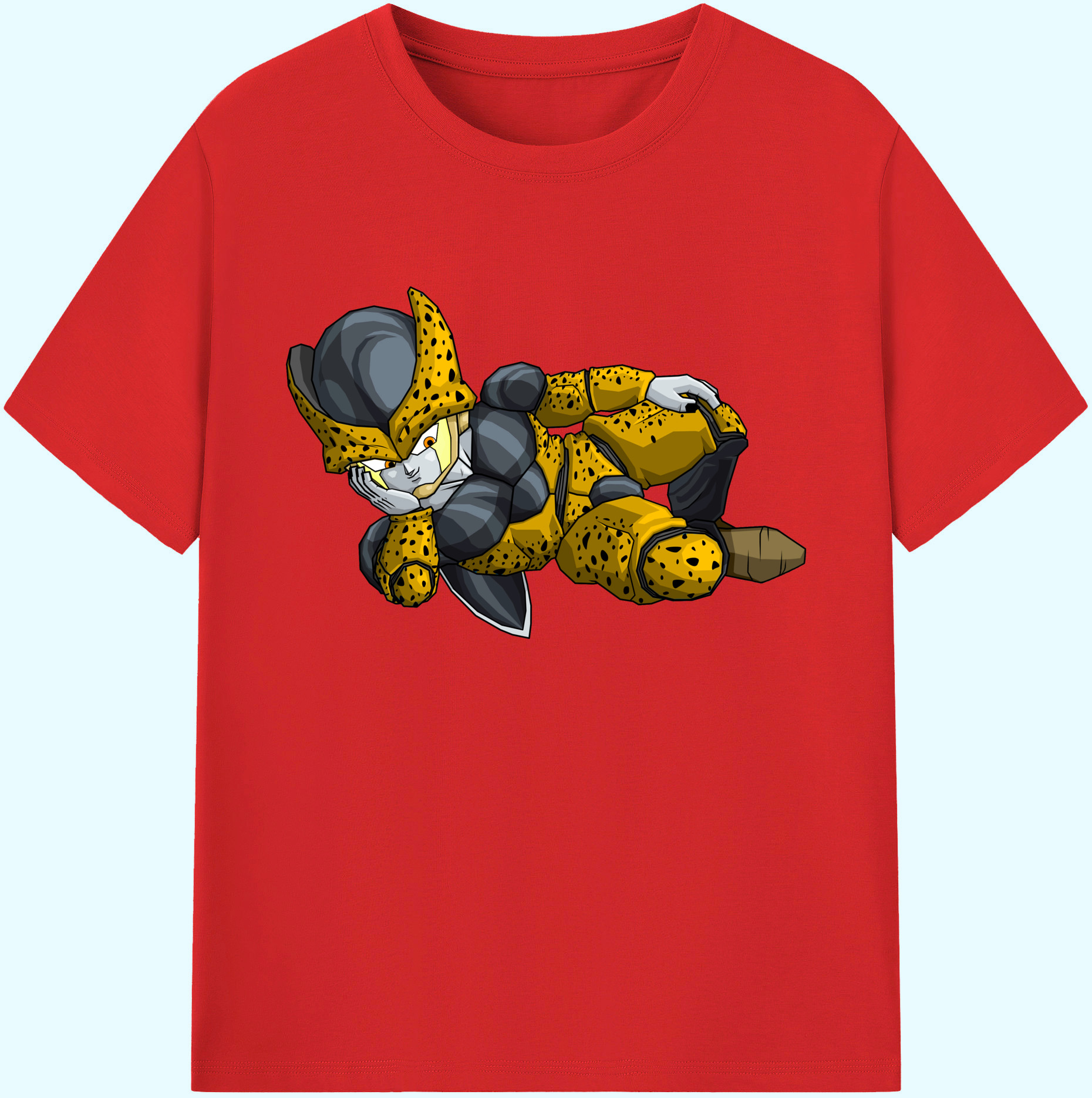 （画像用） ドラゴンボール セル DRAGON BALL Cell 綿100％ メンズ半袖Tシャツ｜肌触りやわらか＆通気性