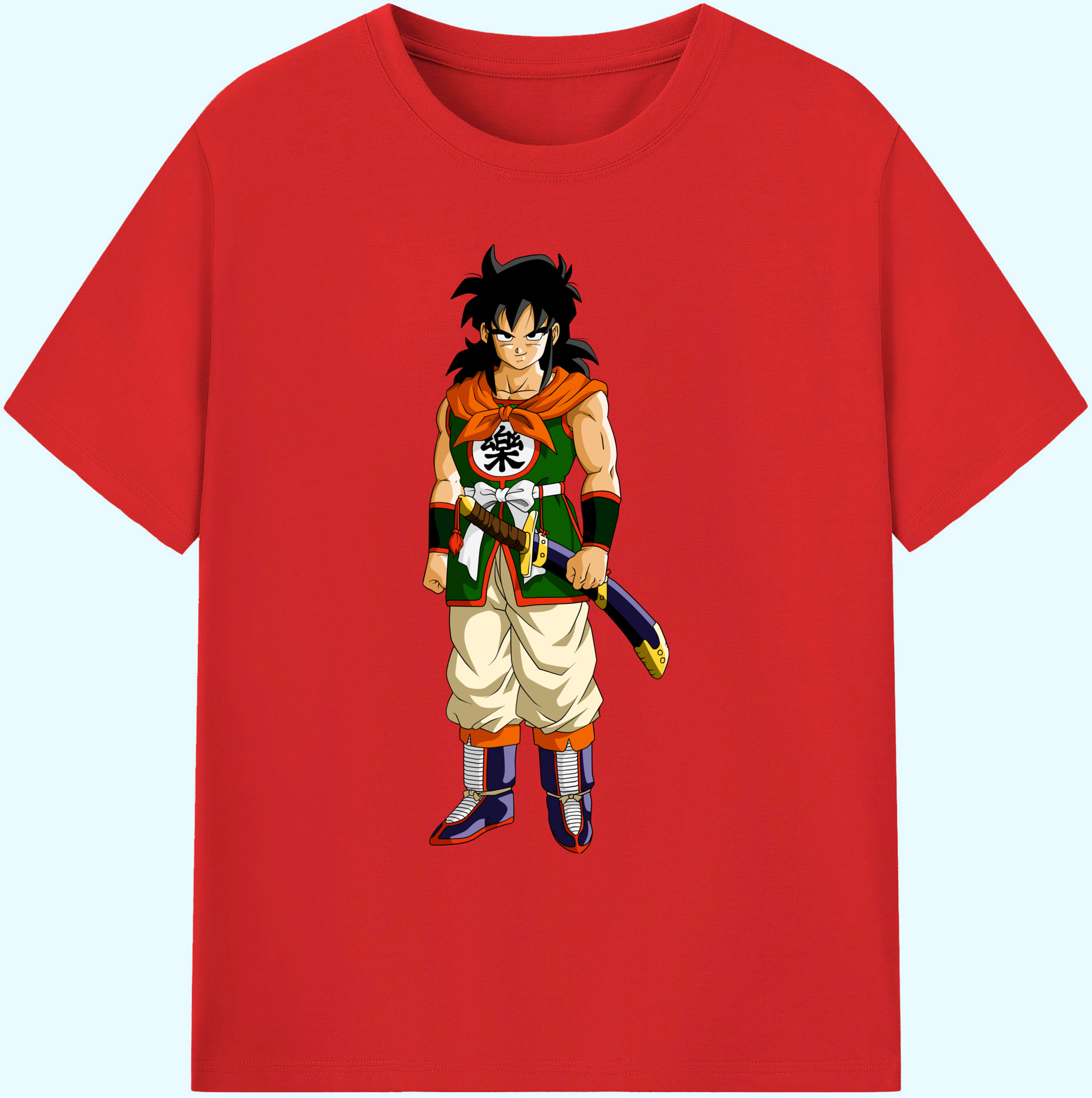 （画像用） ドラゴンボール ヤムチャ DRAGON BALL Yamcha 綿100％ メンズ半袖Tシャツ｜肌触りやわらか＆通気性