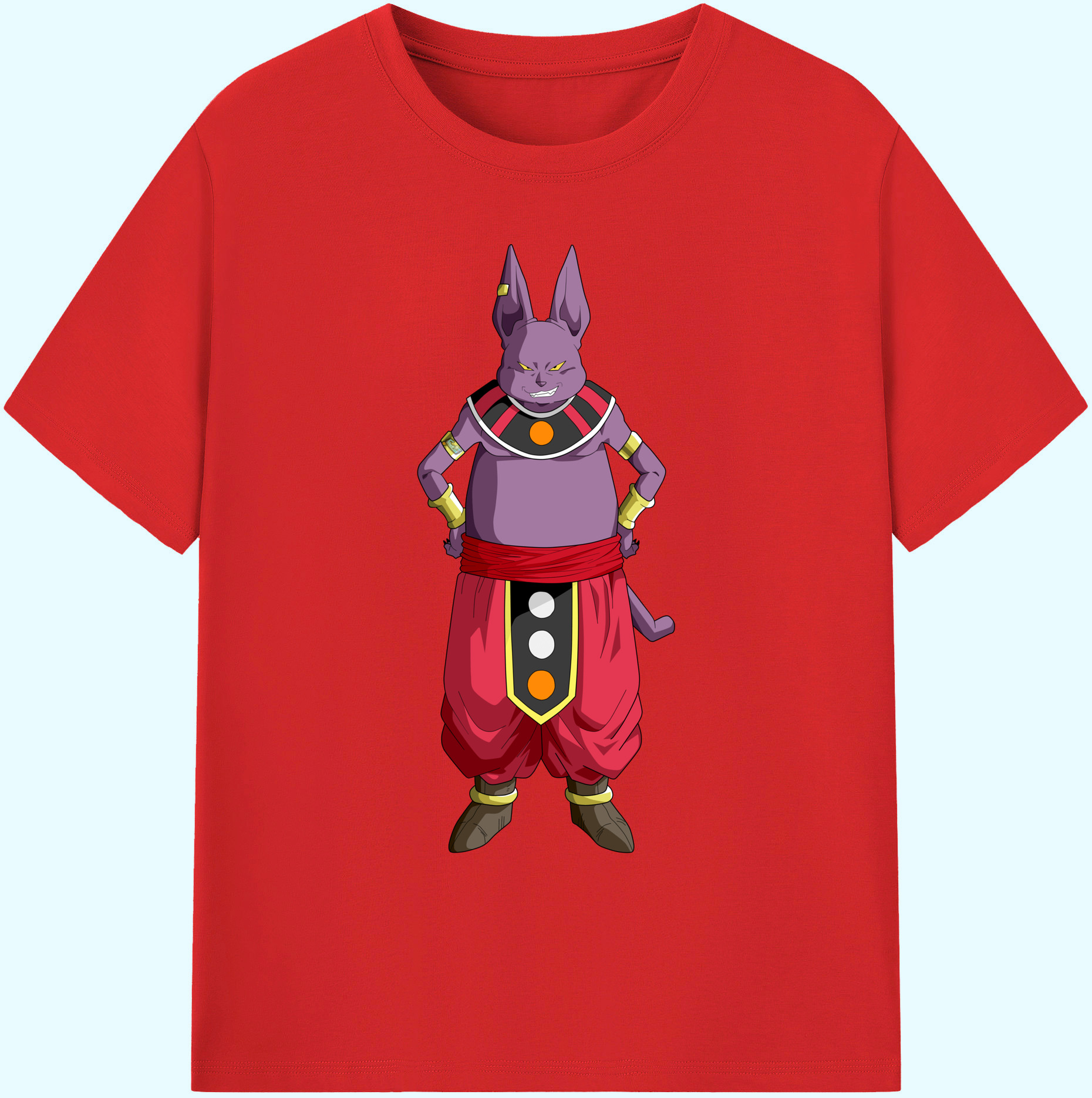 ドラゴンボール シャンパ DRAGON BALL Champa 綿100％ メンズ半袖Tシャツ｜肌触りやわらか＆通気性
