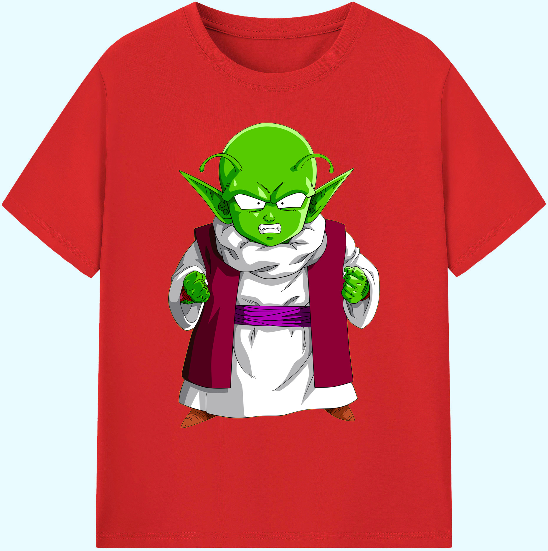 （画像用） ドラゴンボール ピッコロ DRAGON BALL Piccolo 綿100％ メンズ半袖Tシャツ｜肌触りやわらか＆通気性